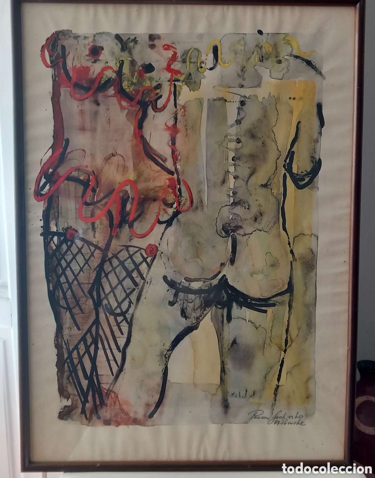 Arte: Cuadro moderno t&eacute;cnica mixta - Foto 2