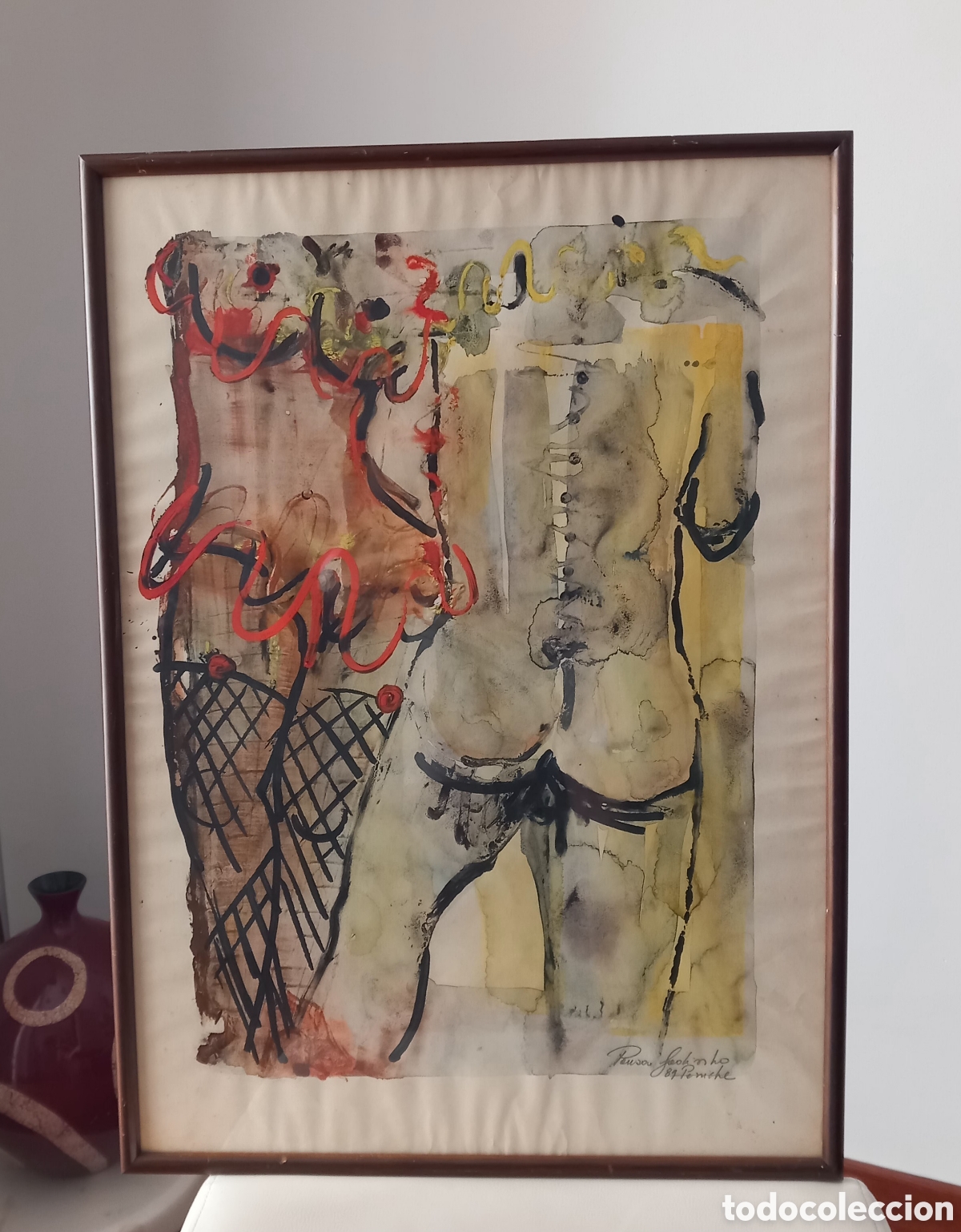 Kunst: Cuadro moderno t&eacute;cnica mixta