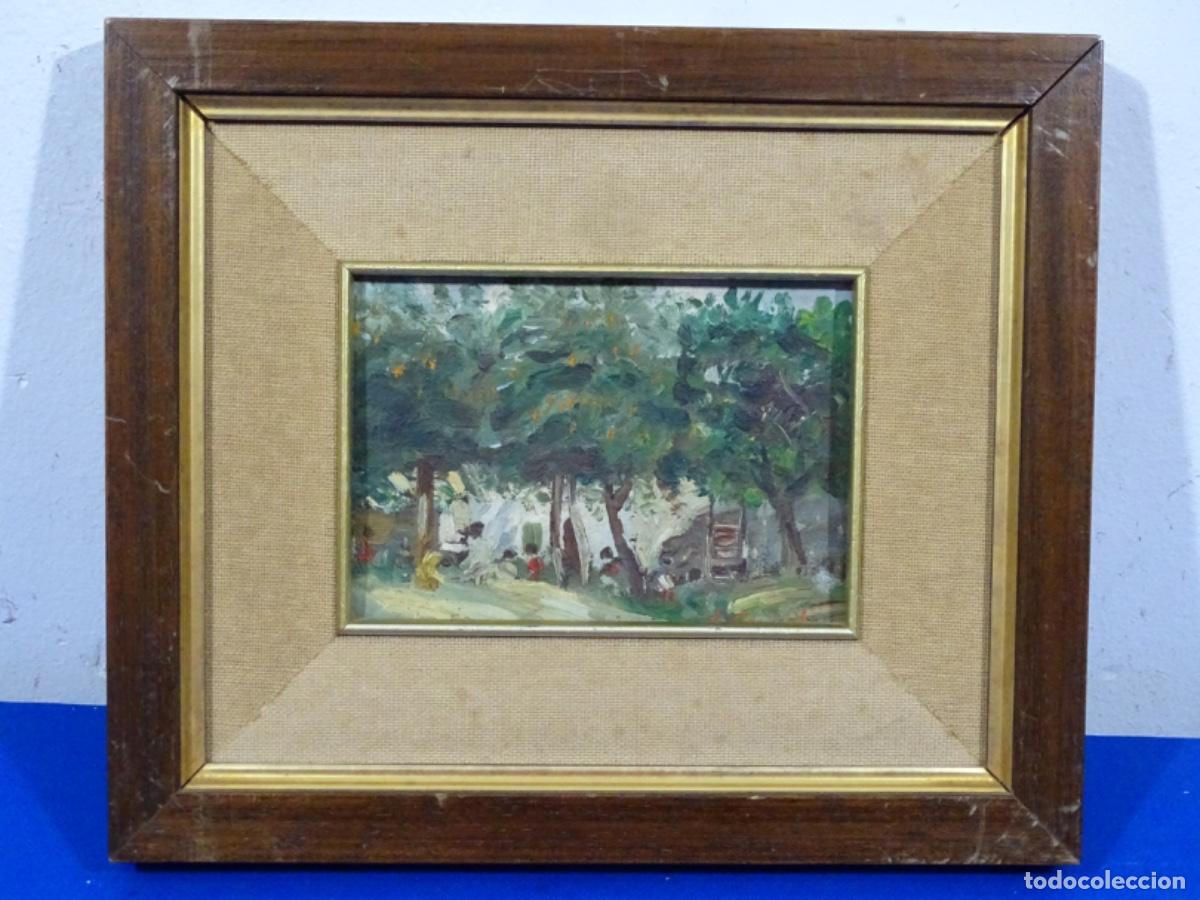 Kunst: &Oacute;LEO TABLEX ANTONIO SANCHEZ CORRALIZA. ART VELL BLANES. TOSSA DE MAR A&Ntilde;OS 50.