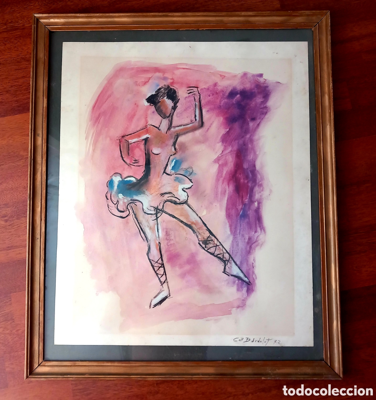 Arte: Cuadro t&eacute;cnica mixta coll Bardolat - Foto 1