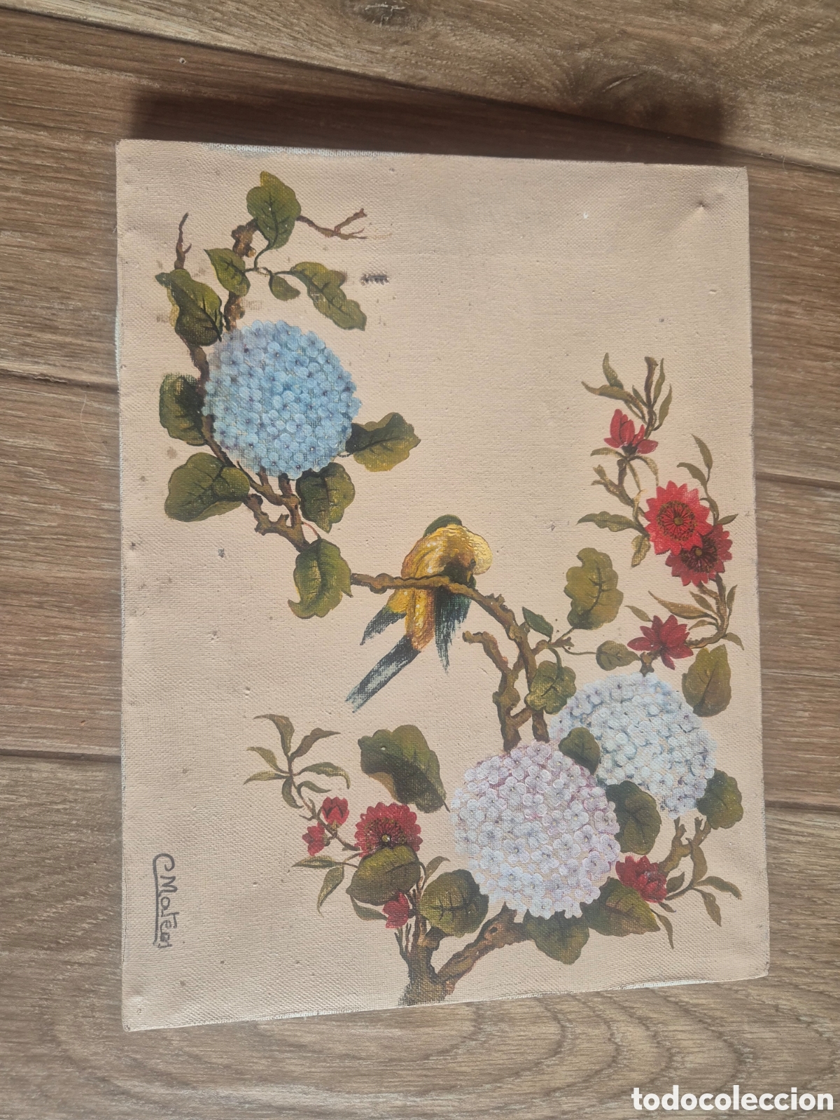 Arte: Lienzo de motivos florales