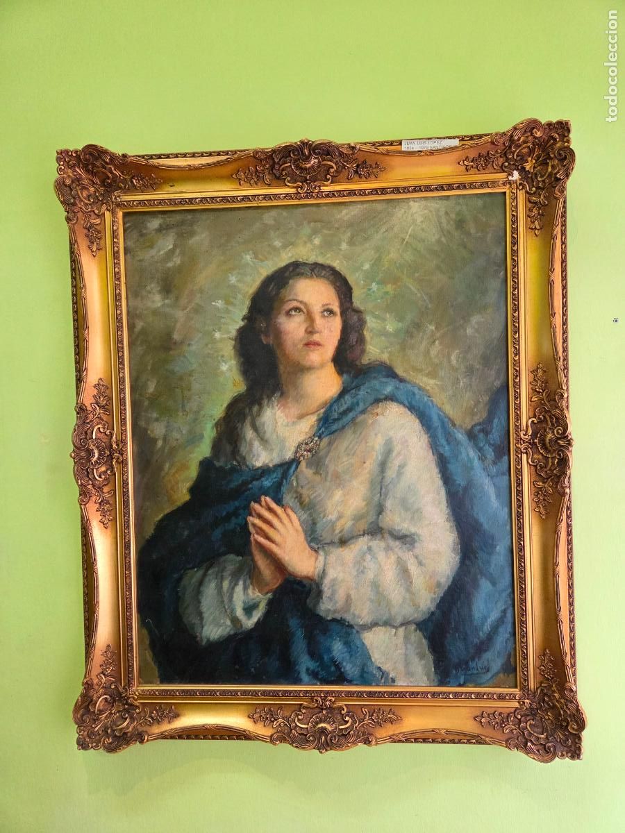 Arte: GRAN OBRA - JUAN LUIS LOPEZ - LA CONCEPCION - 1949 - OLEO SOBRE LIENZO - SANTIAGO -GALICIA