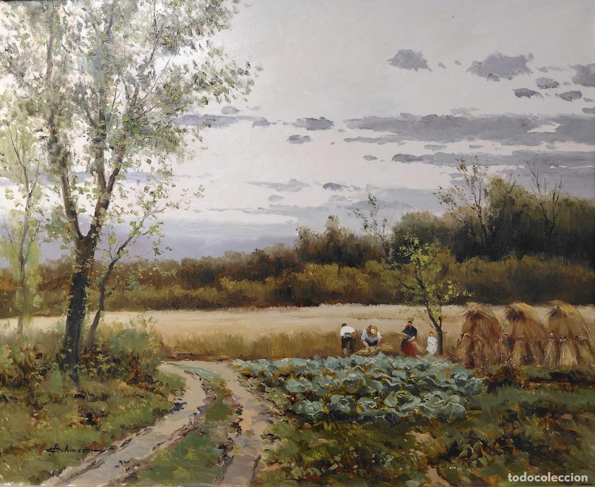 Kunst: Josep Colomer Comas (1935-2003). Paisaje, &oacute;leo sobre lienzo.