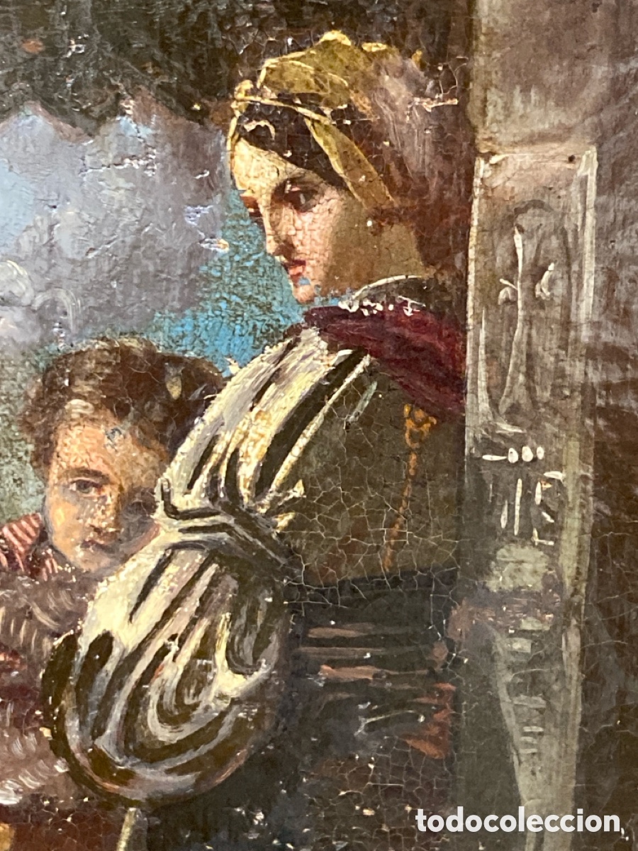 Kunst: Escena Costumbrista Oleo sobre lienzo Siglo XIX