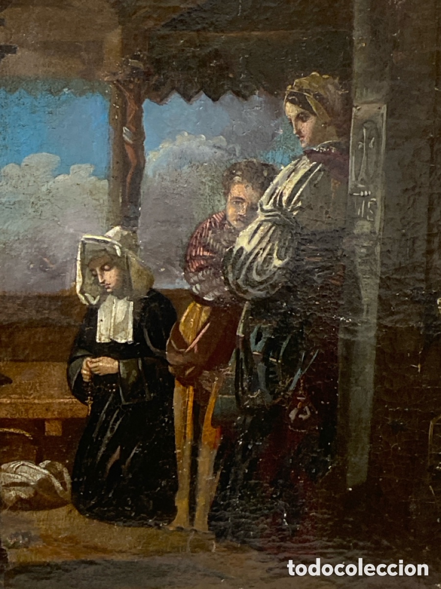 Art: Escena Costumbrista Oleo sobre lienzo Siglo XIX