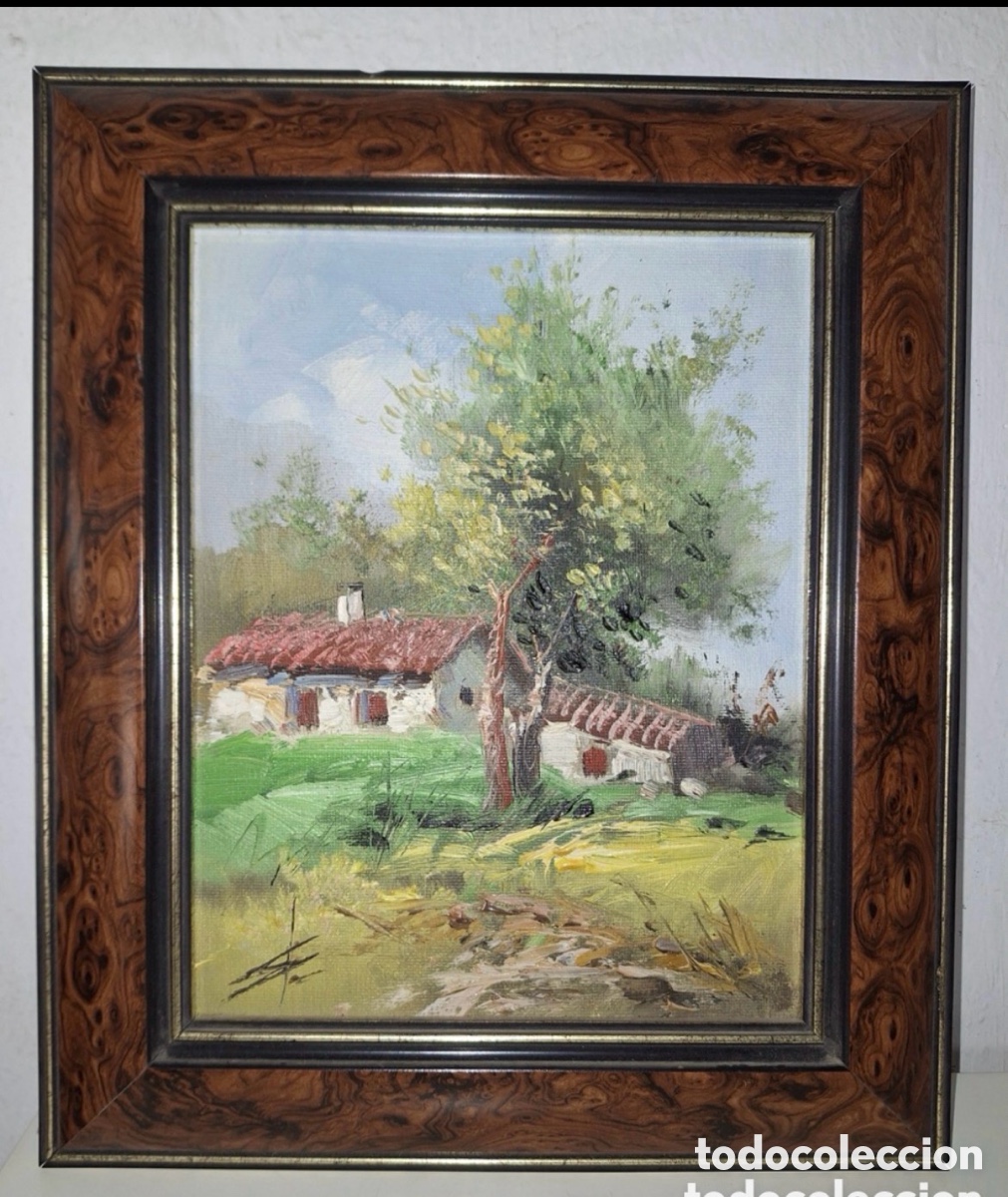 Arte: Cuadro &oacute;leo sobre lienzo , firmado con marco