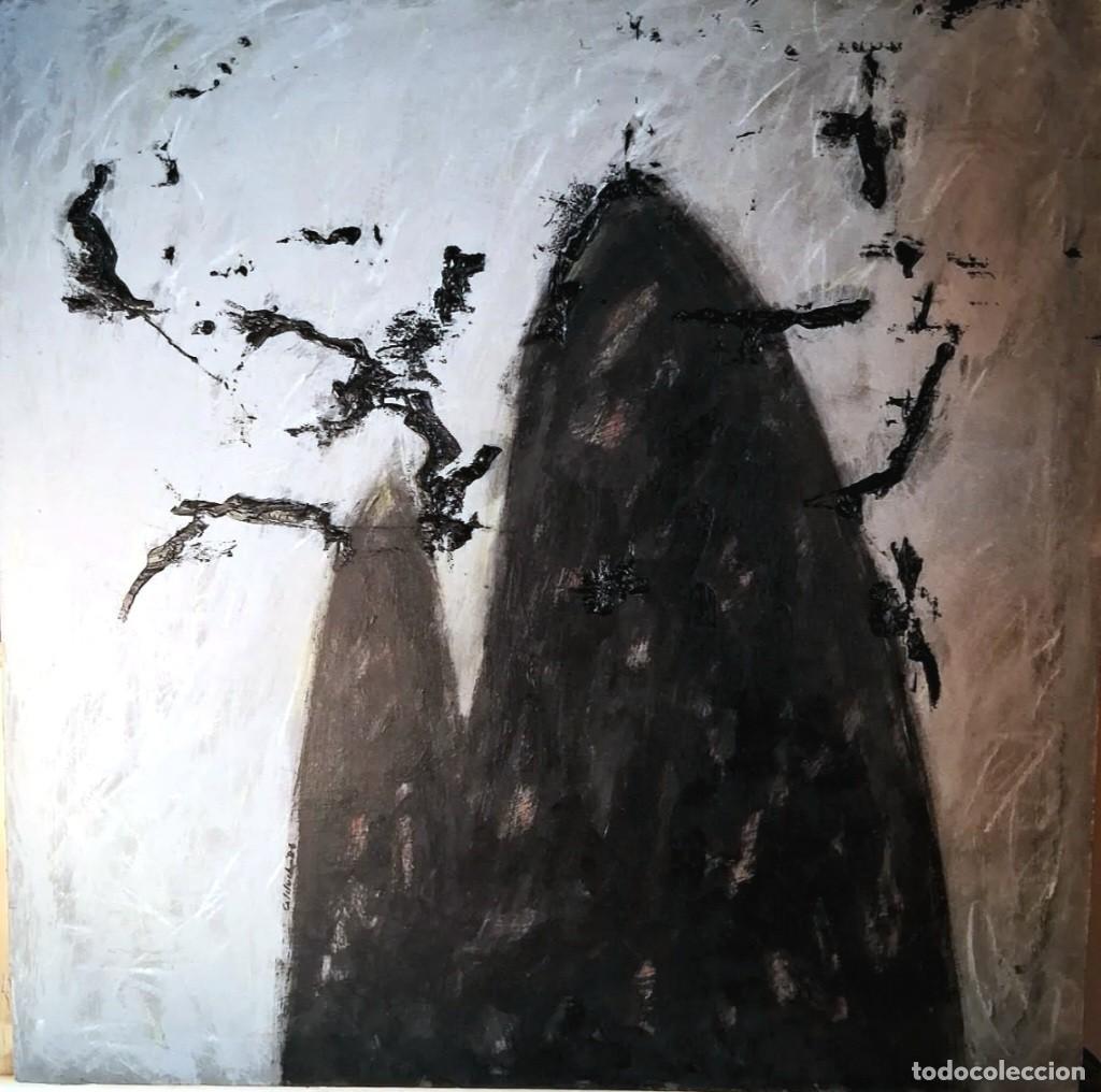 Kunst: RAFA CALDUCH (VILLAR DEL ARZOBISPO,1943-VALENCIA,2025) &rdquo;TIBUR&Oacute;&rdquo; &Oacute;LEO SOBRE LIENZO (75 x 75) 1982