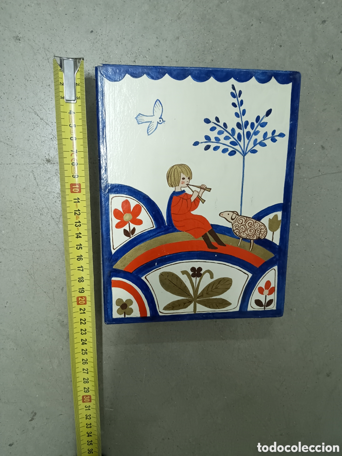 Arte: CUADRO PINTADO SOBRE UNA TABLA DE MADERA - Foto 3