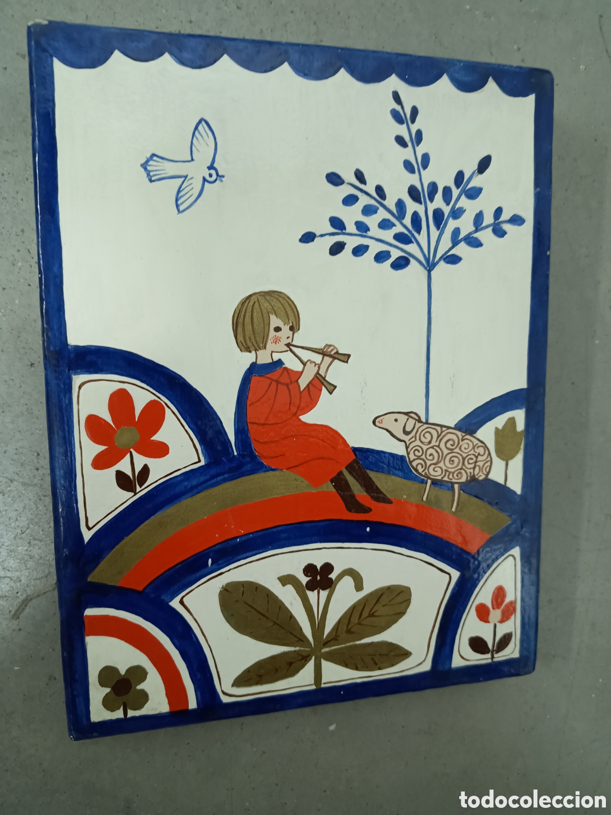 Arte: CUADRO PINTADO SOBRE UNA TABLA DE MADERA