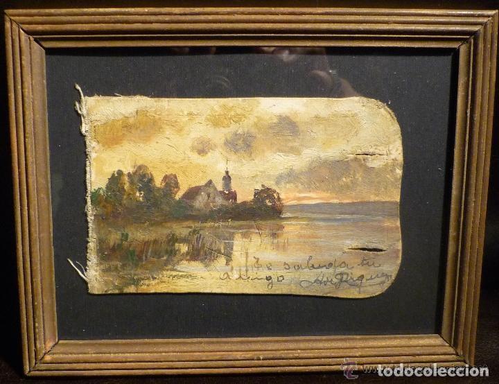 Arte: &Uacute;NICO !!! PAISAJE POR ALEXANDRE DE RIQUER (1856-1920)