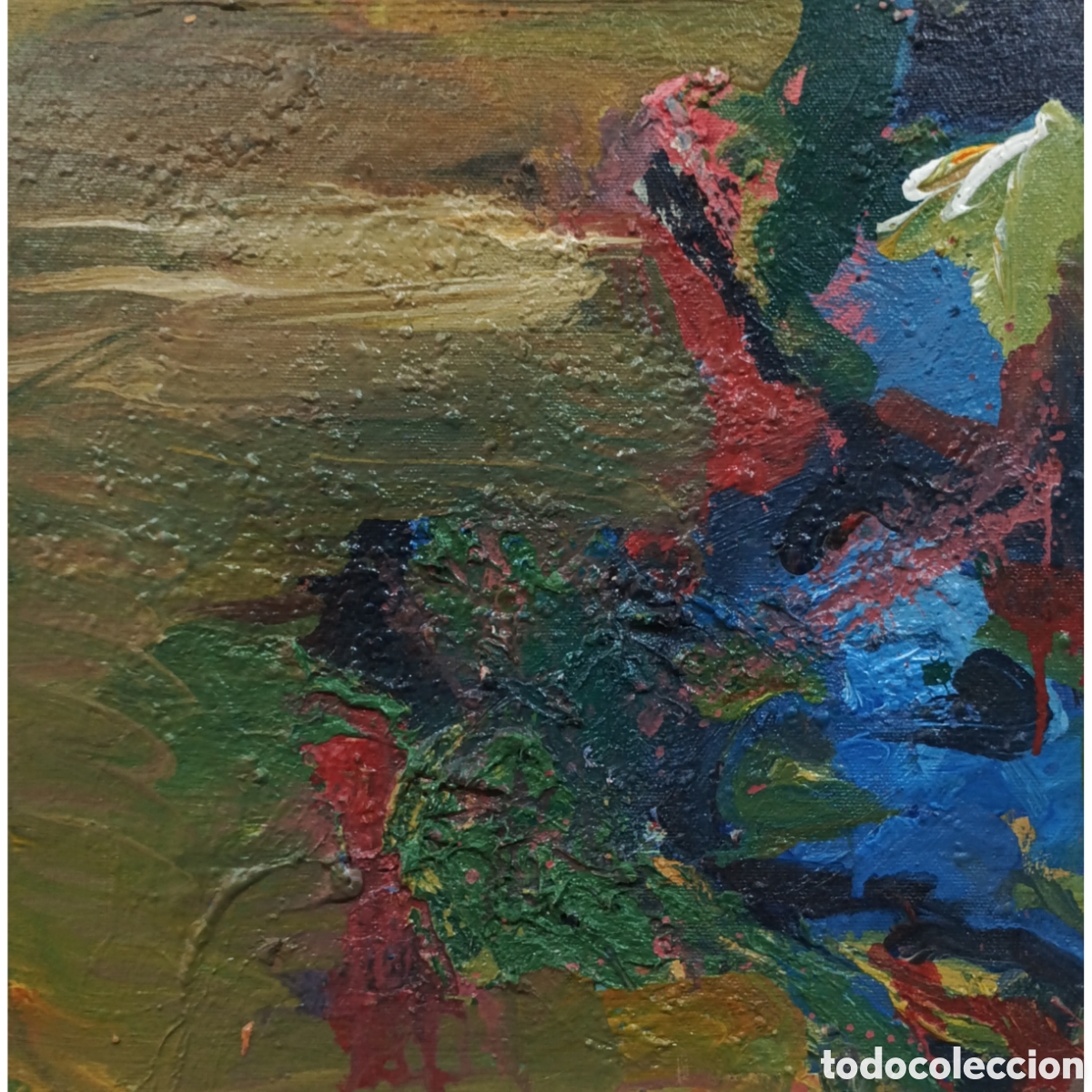 Arte: Cuadro original acr&iacute;lico expresionista abstracto