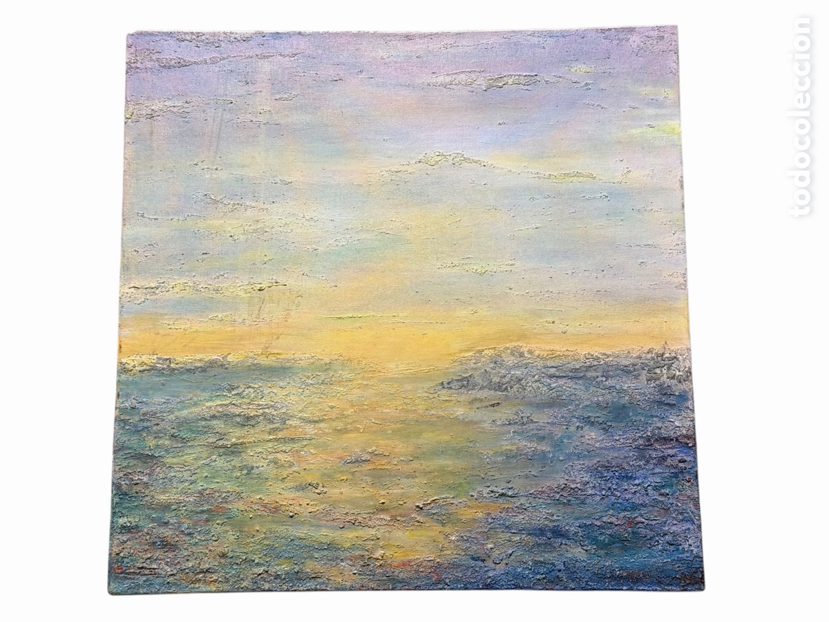 Arte: Pintura al &oacute;leo Paisaje Marino