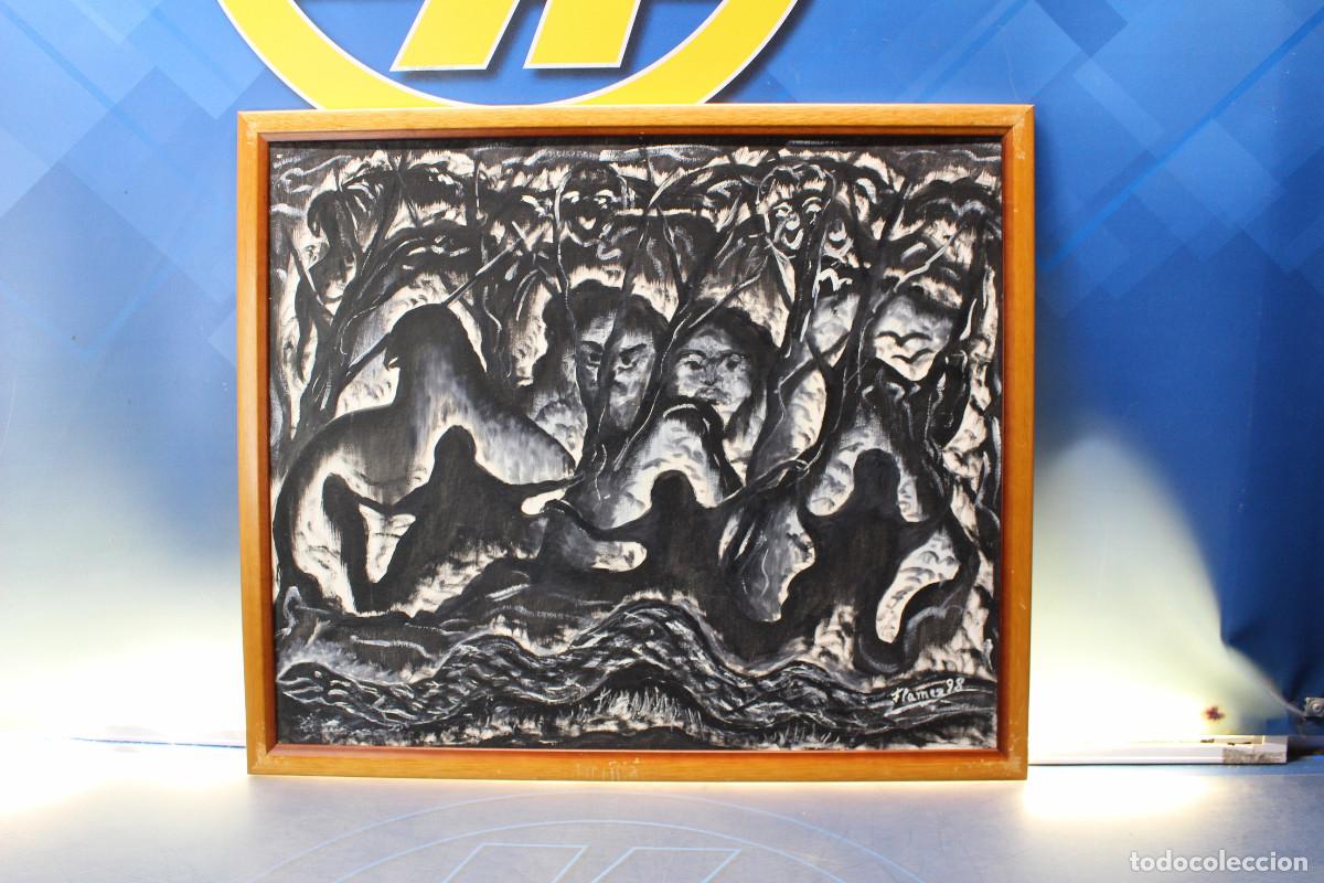 Arte: 34. &ldquo;Canicas&rdquo; y &ldquo;El Bosque&rdquo; Fl&aacute;mez. &Oacute;leos sobre tabla. - Foto 6