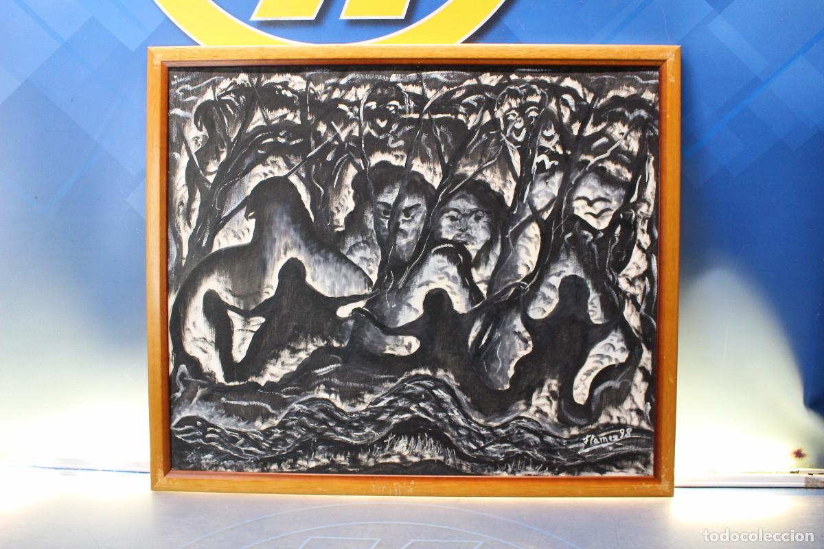 Arte: 34. &ldquo;Canicas&rdquo; y &ldquo;El Bosque&rdquo; Fl&aacute;mez. &Oacute;leos sobre tabla. - Foto 8