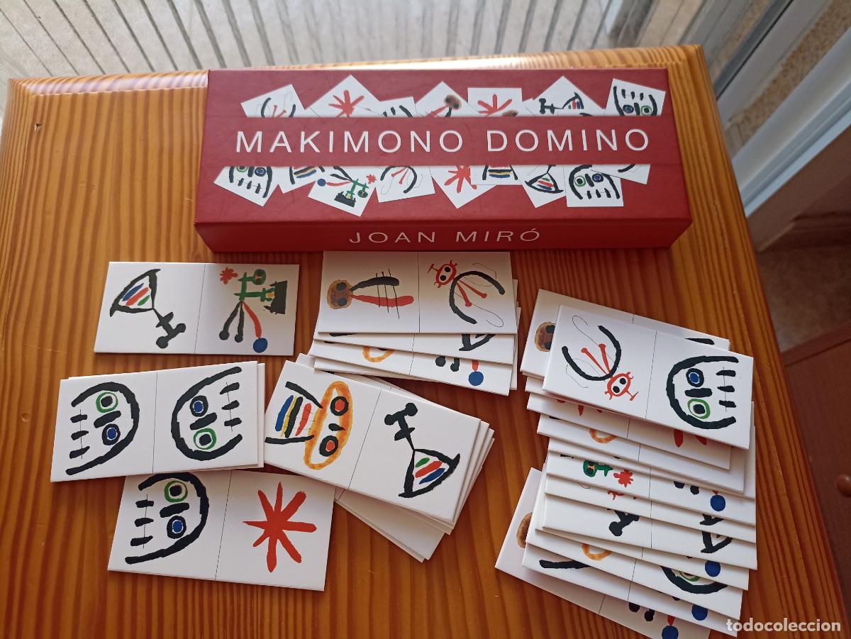 Arte: Juego de domin&oacute; con im&aacute;genes de la obra Makimono de Joan Mir&oacute;