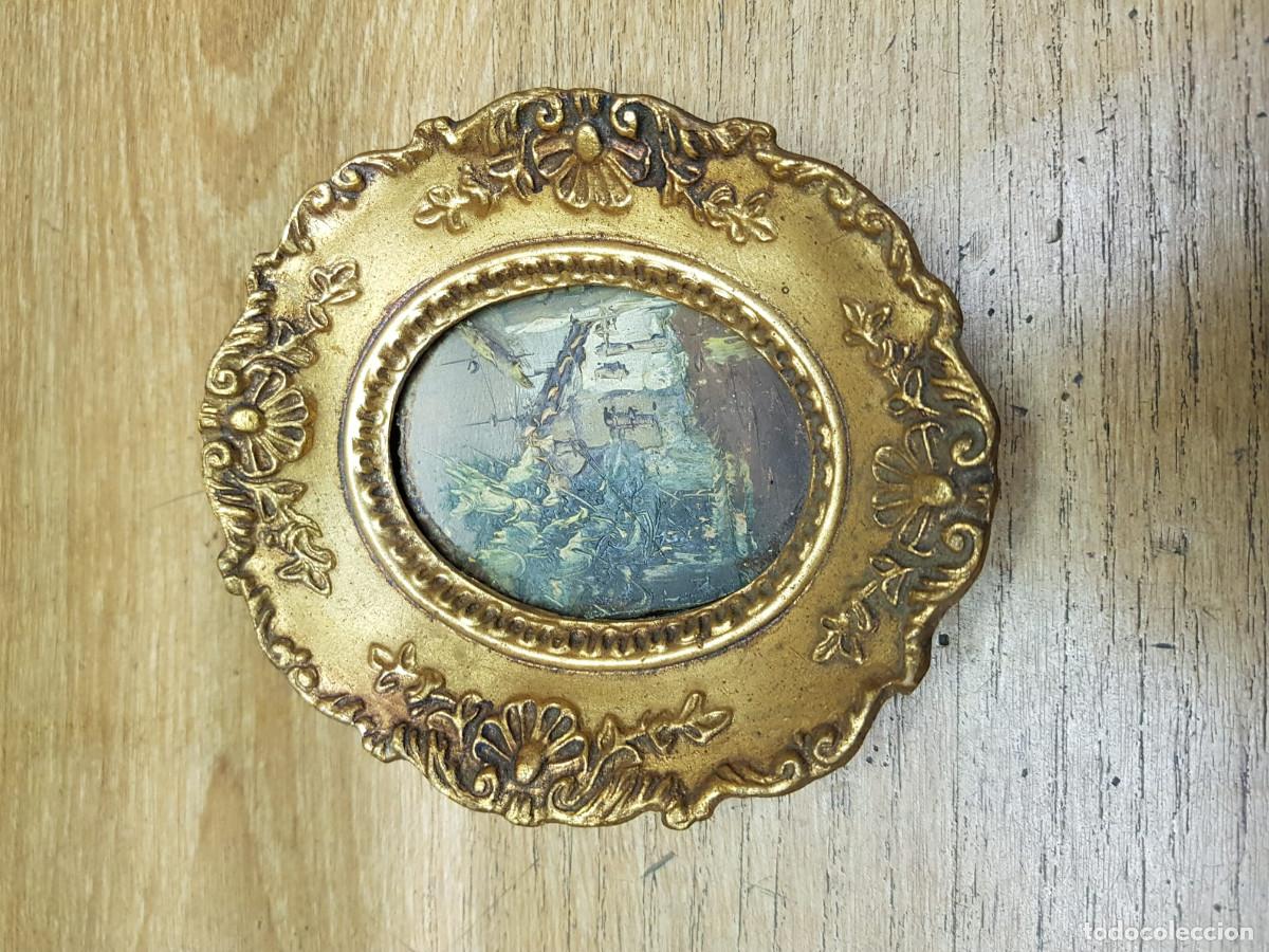 Arte: ANTIGUO CUADRO-FIGURA DE UN PUEBLO