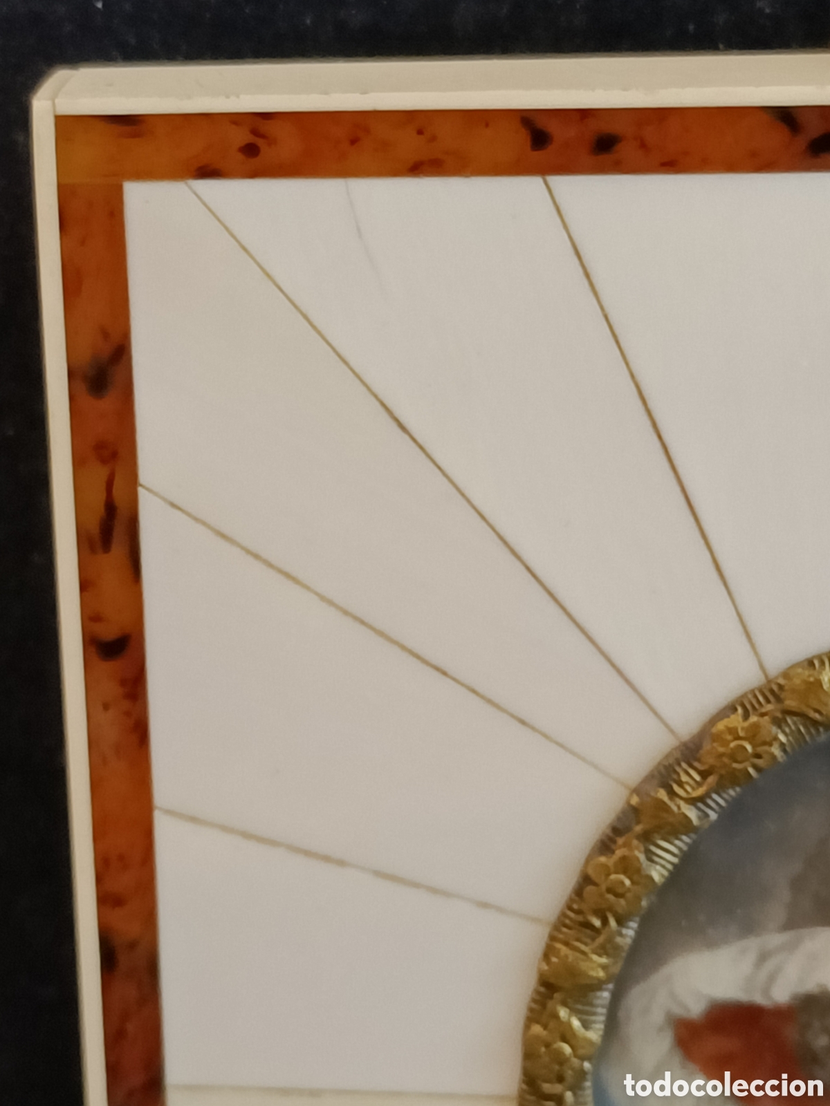 Arte: Miniatura de dama, marco original. - Foto 6