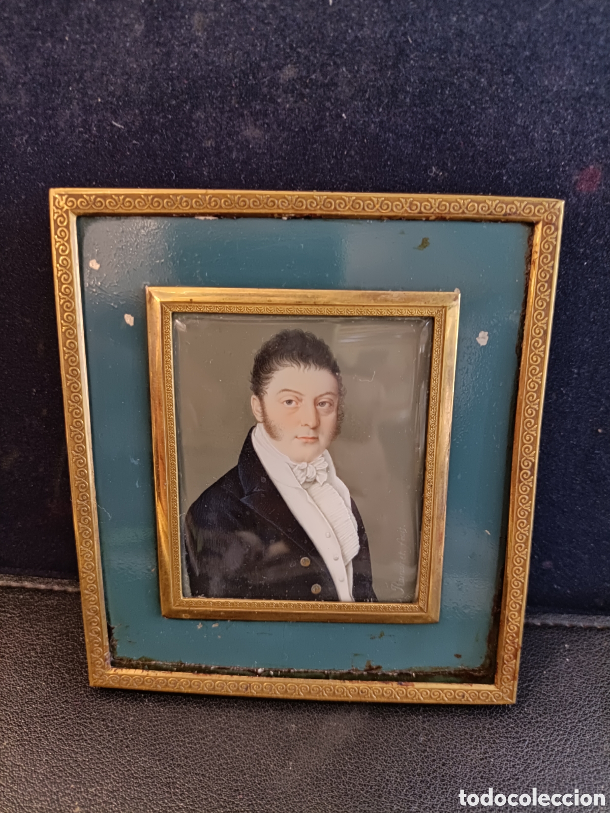 Arte: Miniatura de caballero, firmada Jos&eacute; Ramonet (1750-1825), dibujante y miniaturista.