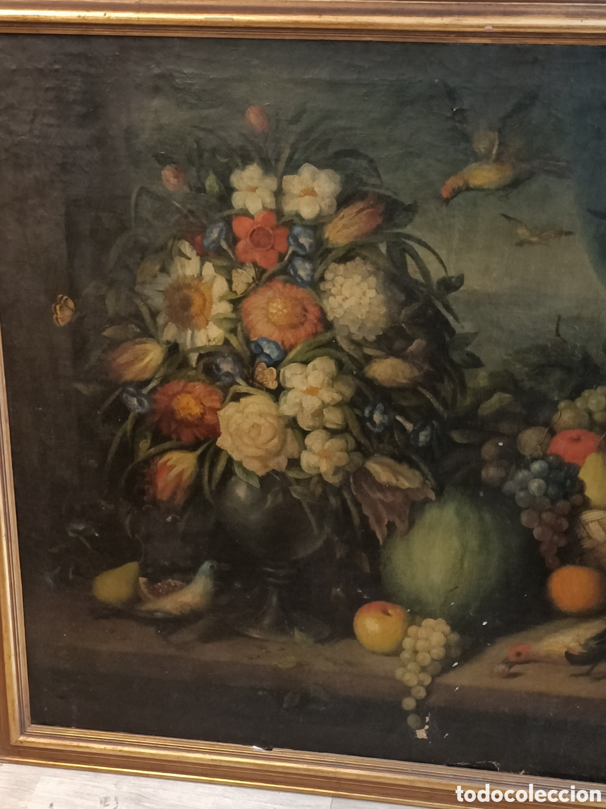 Arte: Bodeg&oacute;n del finales del XVIII &oacute;leo sobre lienzo. - Foto 3