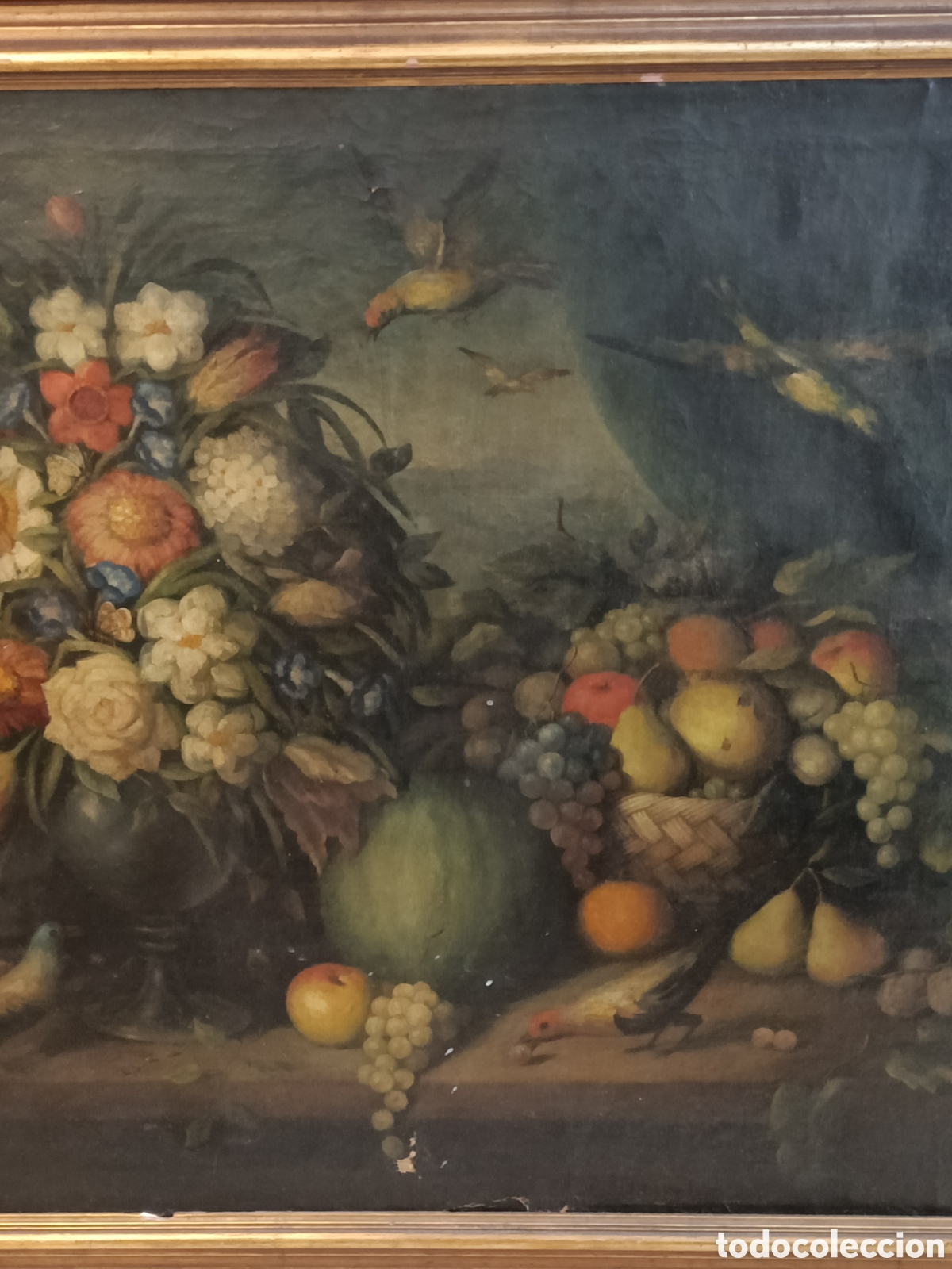 Arte: Bodeg&oacute;n del finales del XVIII &oacute;leo sobre lienzo. - Foto 4