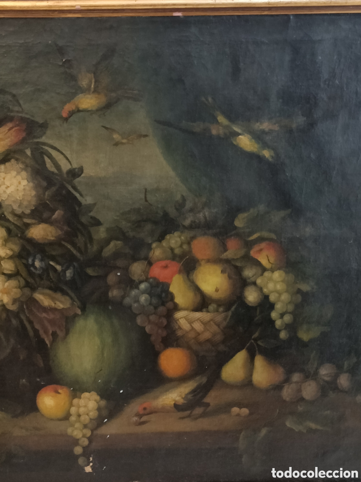 Arte: Bodeg&oacute;n del finales del XVIII &oacute;leo sobre lienzo. - Foto 5