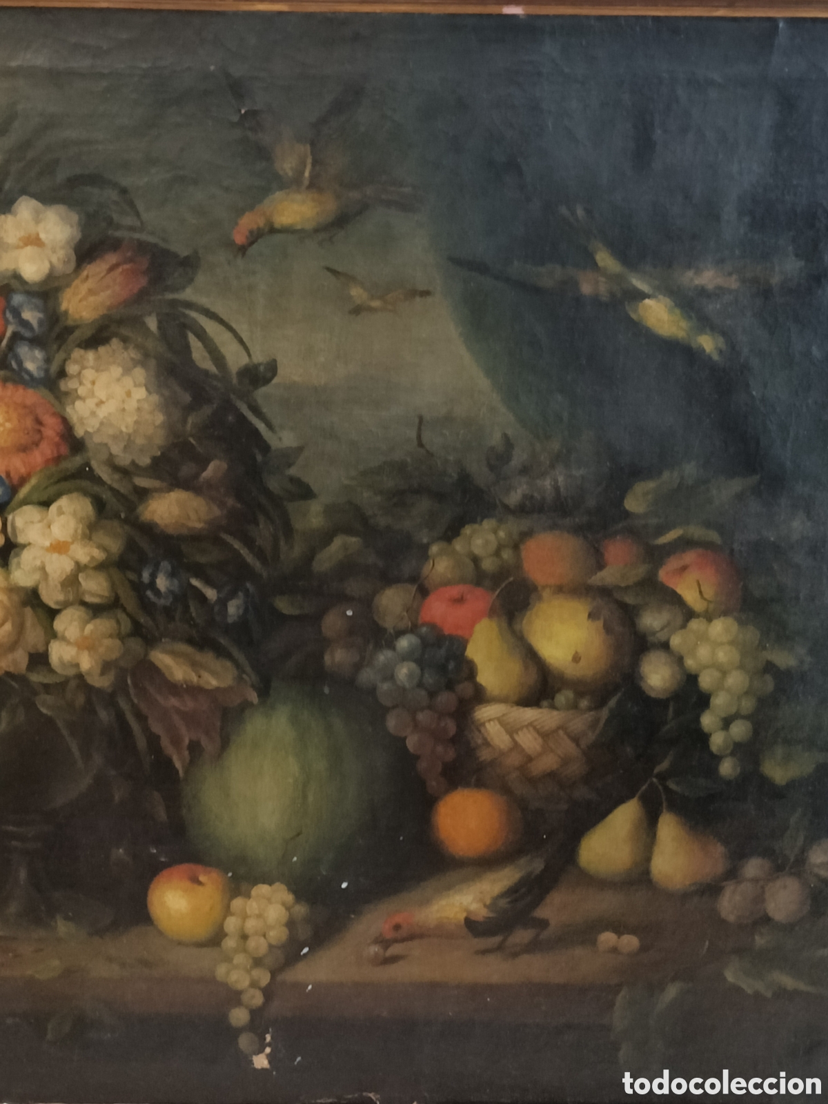 Arte: Bodeg&oacute;n del finales del XVIII &oacute;leo sobre lienzo. - Foto 6