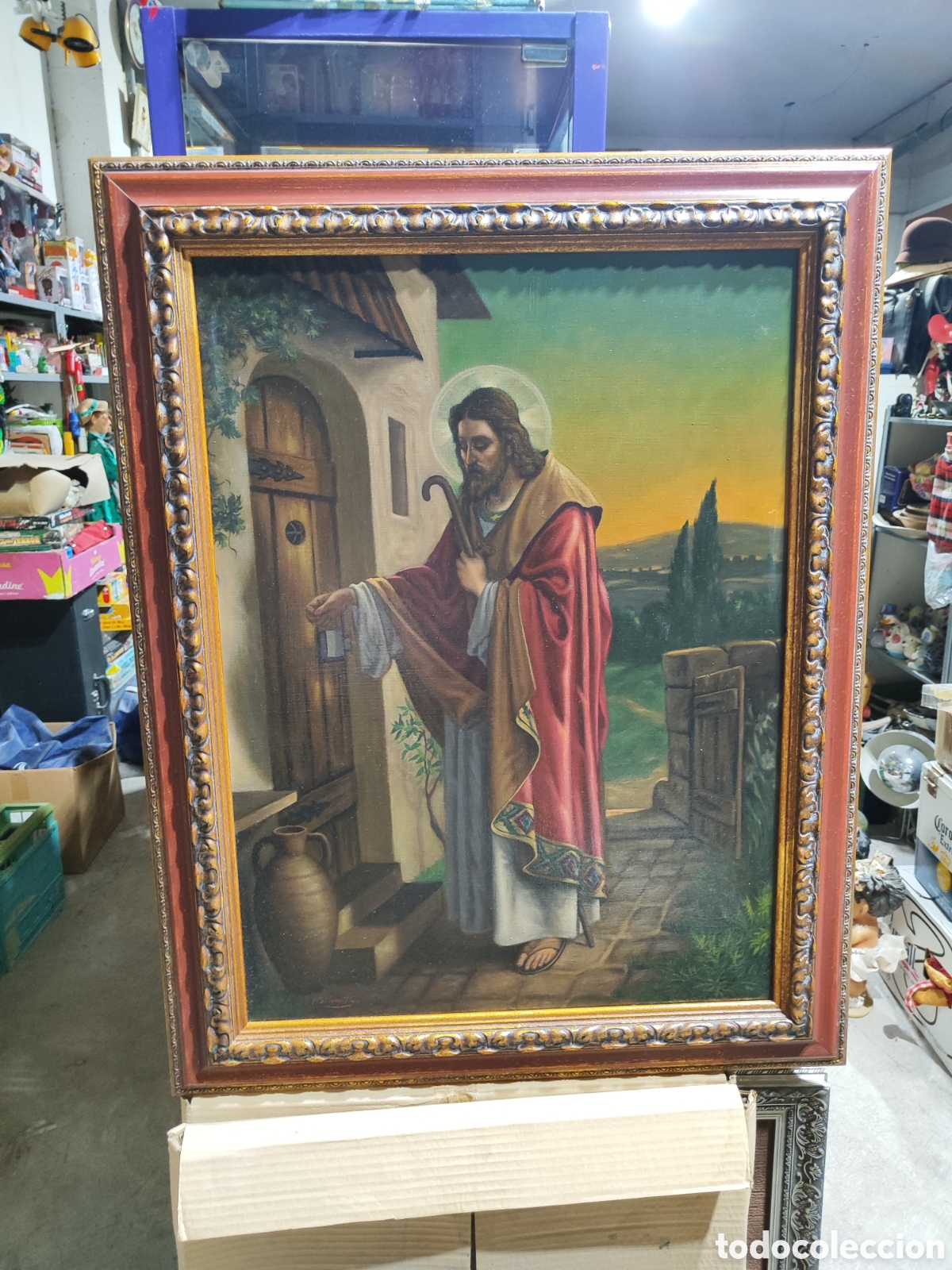 Arte: &Oacute;leo sobre lienzo firmado Jes&uacute;s Silvente de Murcia