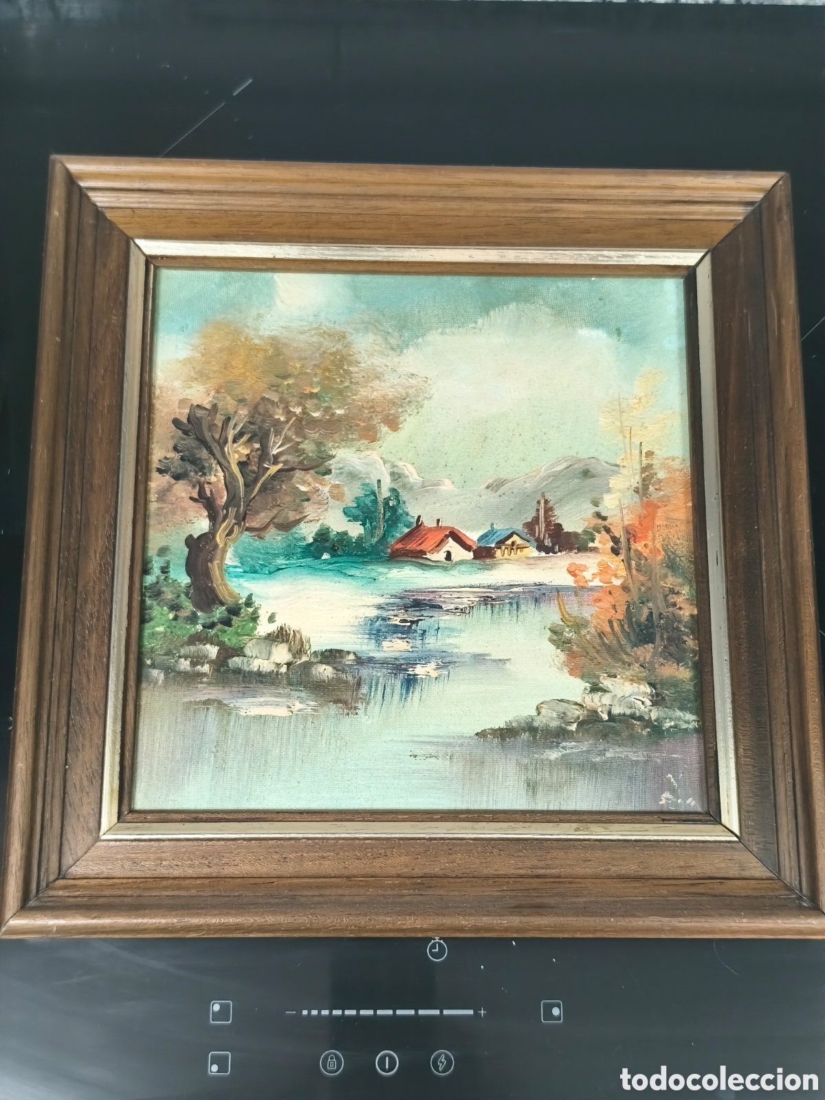 Arte: OLEO SOBRE LIENZO PAISAJE ENMARCADO 32 x 32