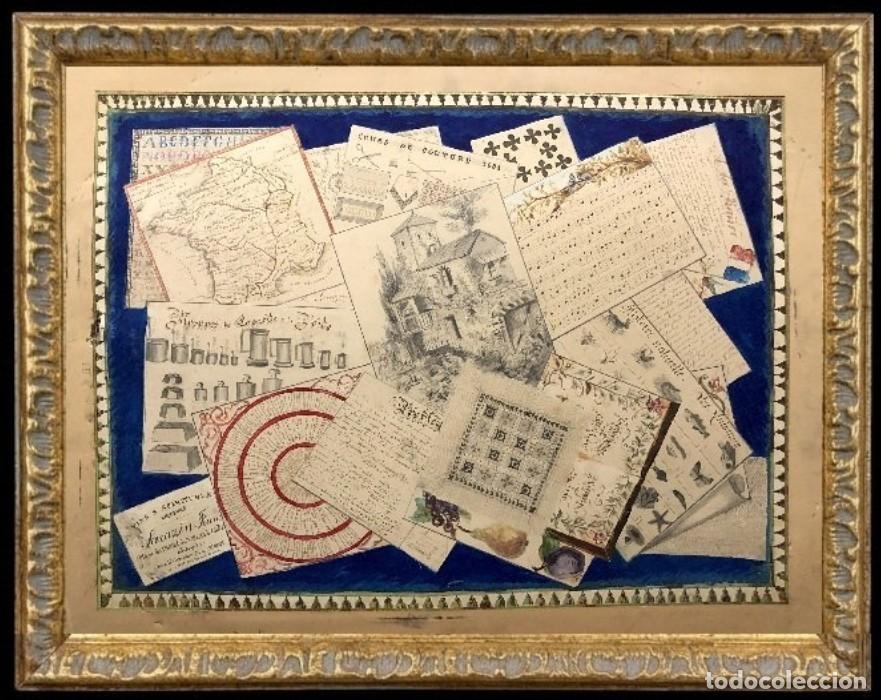 Arte: Elegante &rdquo;mesa revuelta&rdquo; - Escuela francesa S.XIX