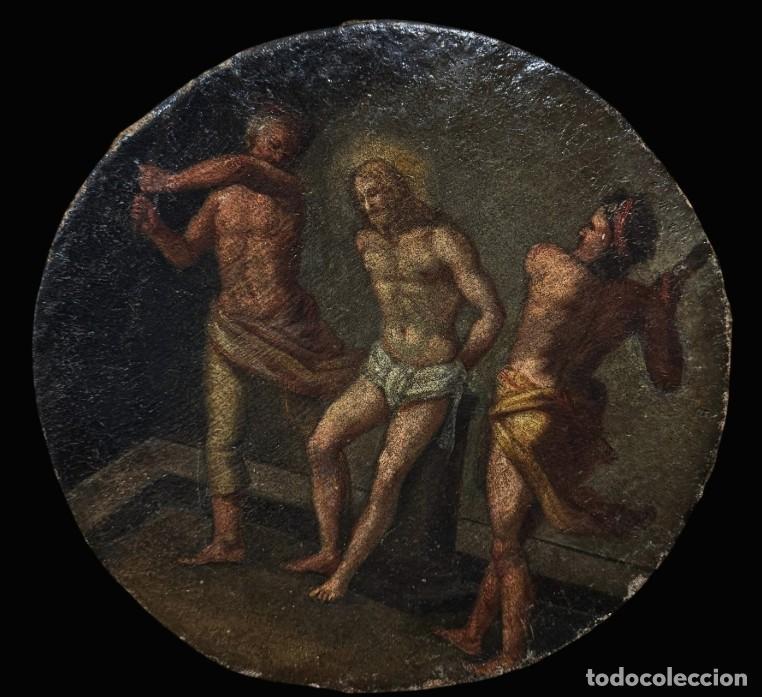 Arte: Escuela bolo&ntilde;esa (XVII) - Tondo de la flagelaci&oacute;n