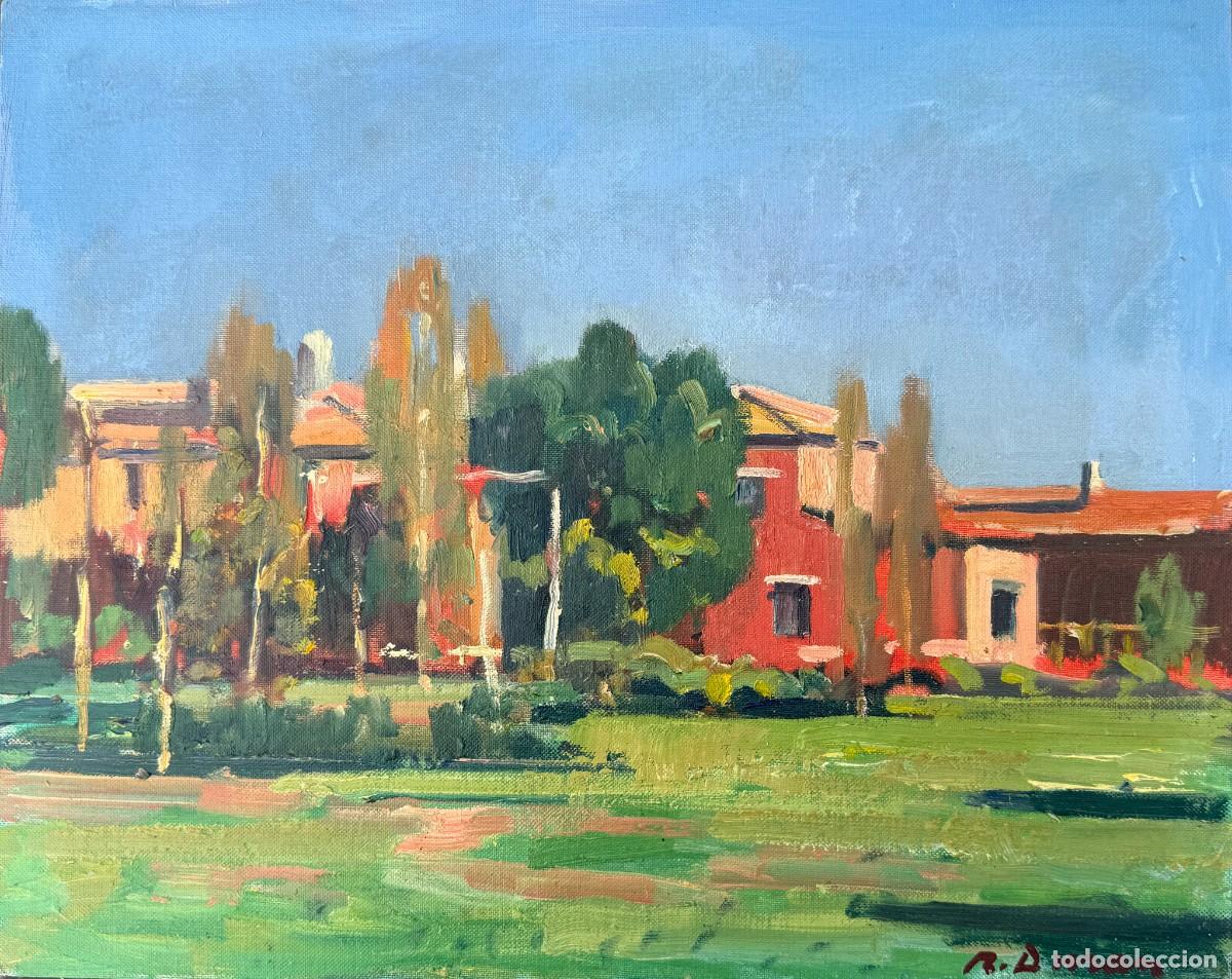 Arte: Rafael Dur&aacute;n Benet &ndash; Casas de Torcello, Venecia &ndash; &Oacute;leo sobre cart&oacute;n entelado &ndash; 1985