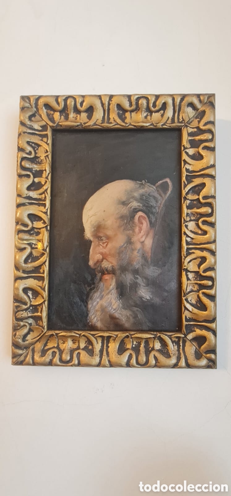 Arte: Antiguo &oacute;leo sobre tabla XIX