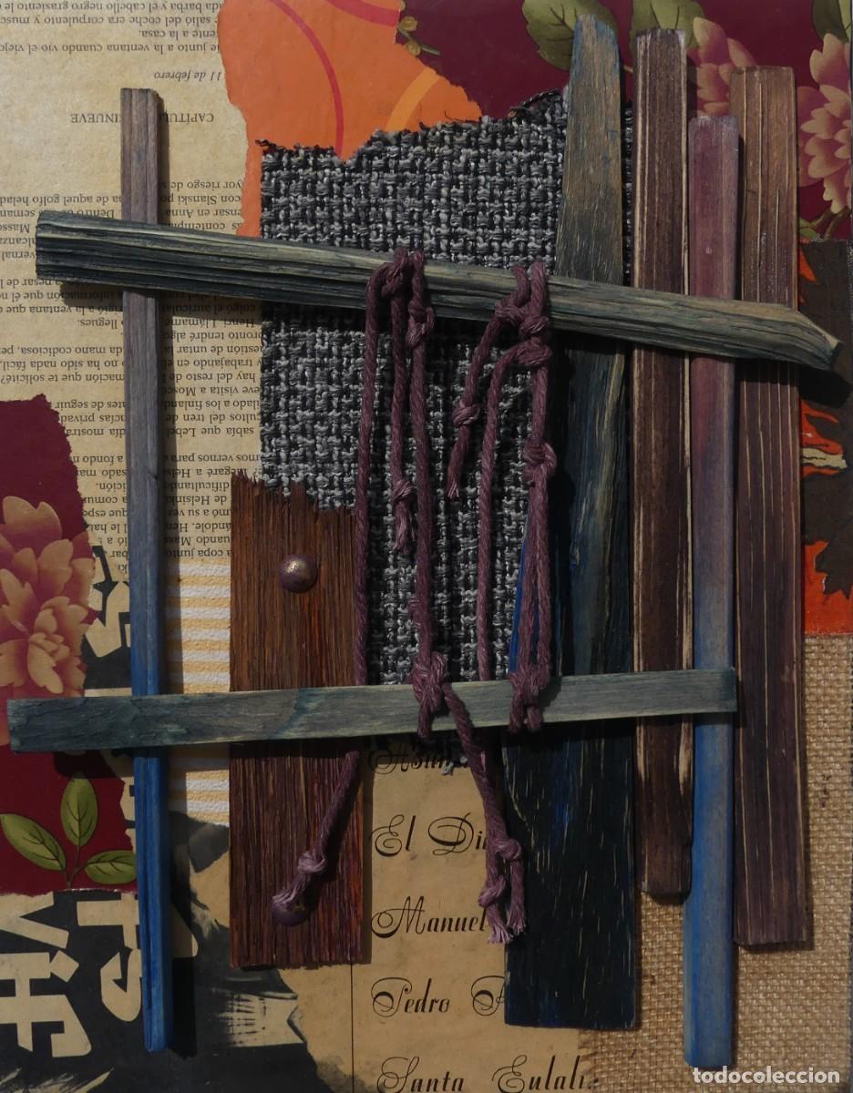 Arte: PINTURA - ESCULTURA ABSTRACTA DE JOSE SANZ SALA REALIZADA SOBRE PLACA DE GRES ( PAGO POR BIZUM)