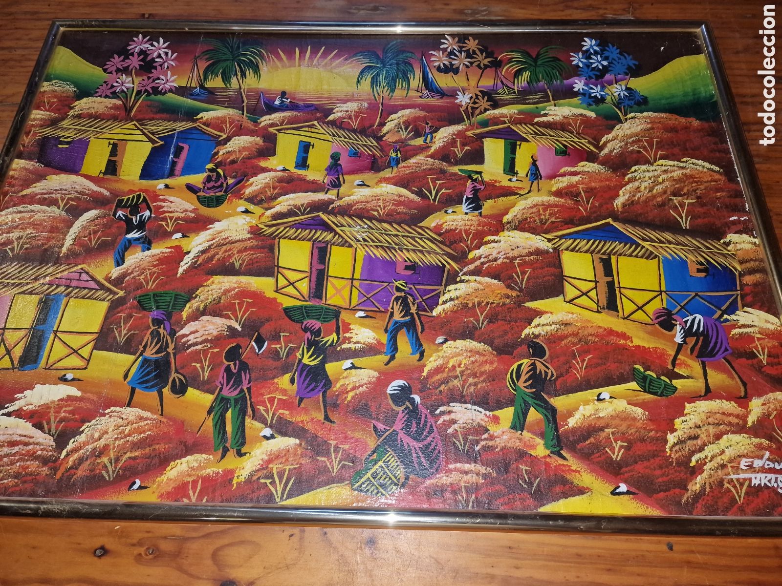 Arte: Precioso cuadro enmarcado,firmado,vintage