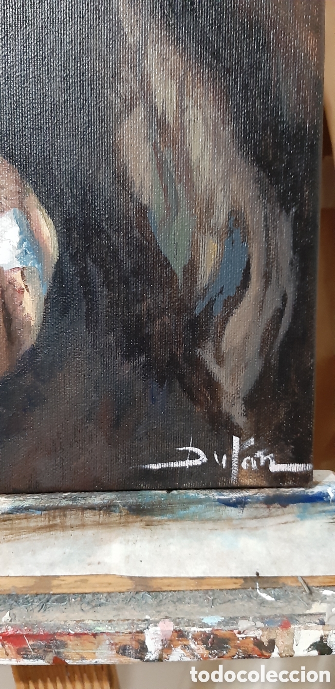 Arte: &Oacute;leo lienzo figura mujer - Foto 3