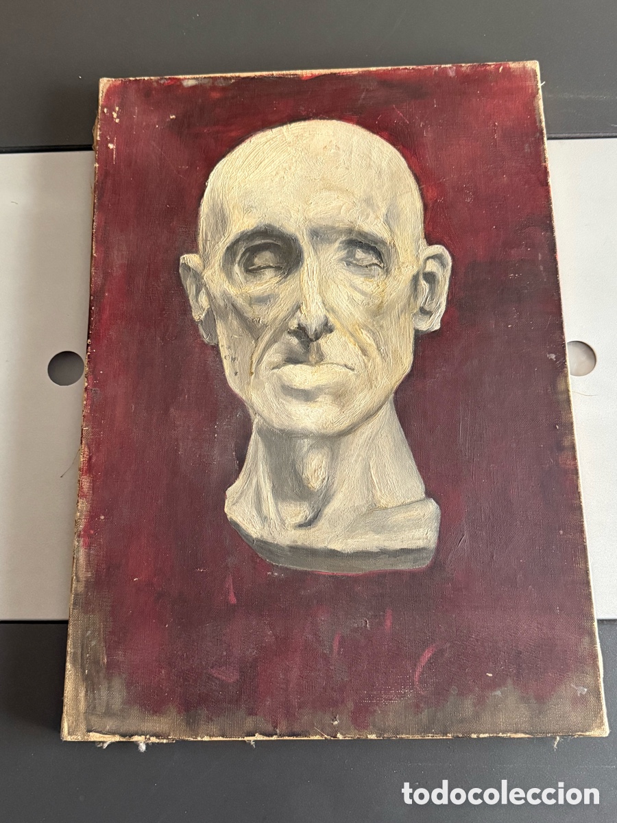 Arte: ANTONIO CANOVA M&aacute;scara Mortuoria. &Oacute;leo sobre Lienzo. 46x33 cm