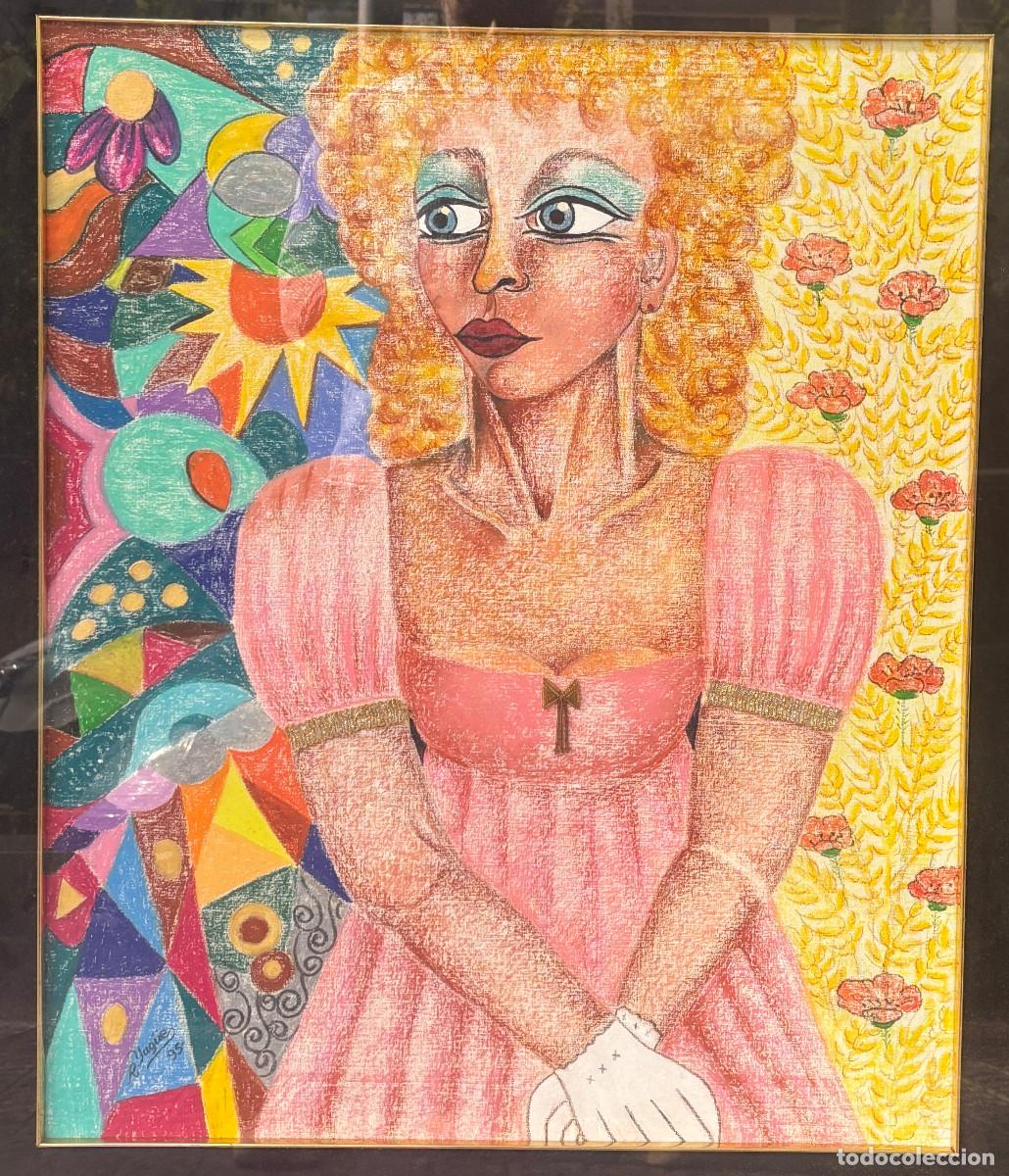 Arte: Rosa Yag&uuml;e (Barcelona 1947-2025) Puesta de largo, t&eacute;cnica mixta y collage, 1995.