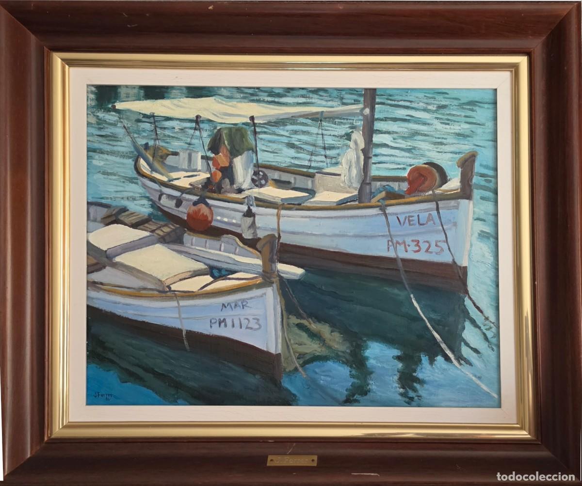 Arte: Barcas en el muelle. - Foto 1