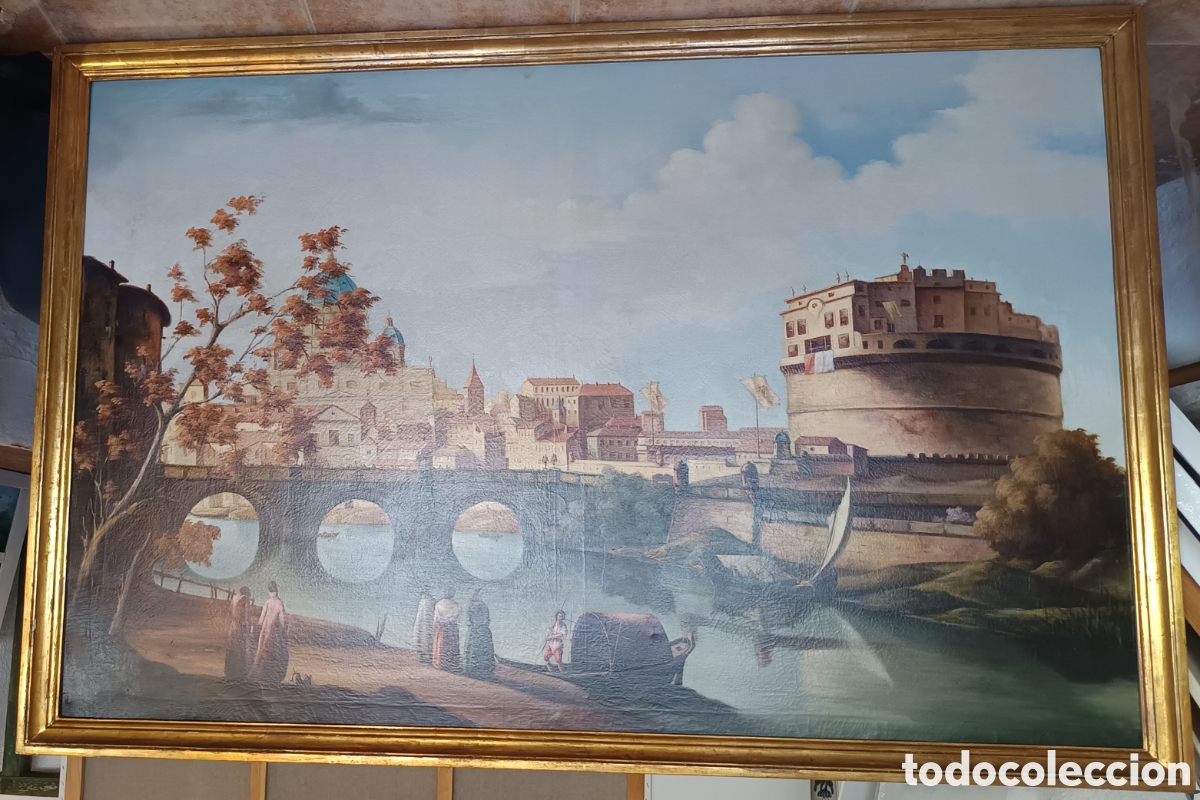Arte: Oleo sobre lienzo de pintor valenciano - Foto 1