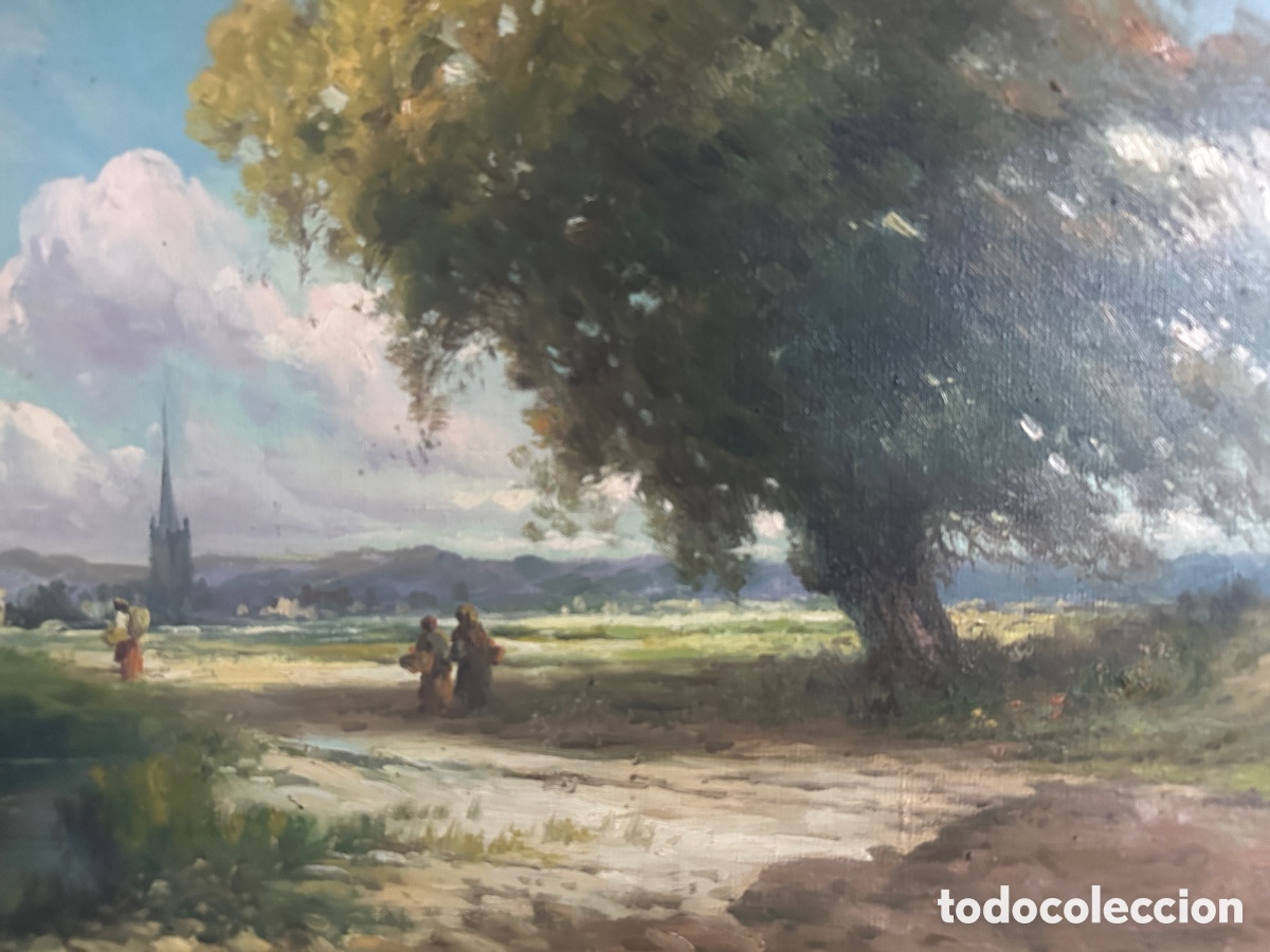 Arte: &Oacute;leo sobre lienzo. Firmado - Foto 2
