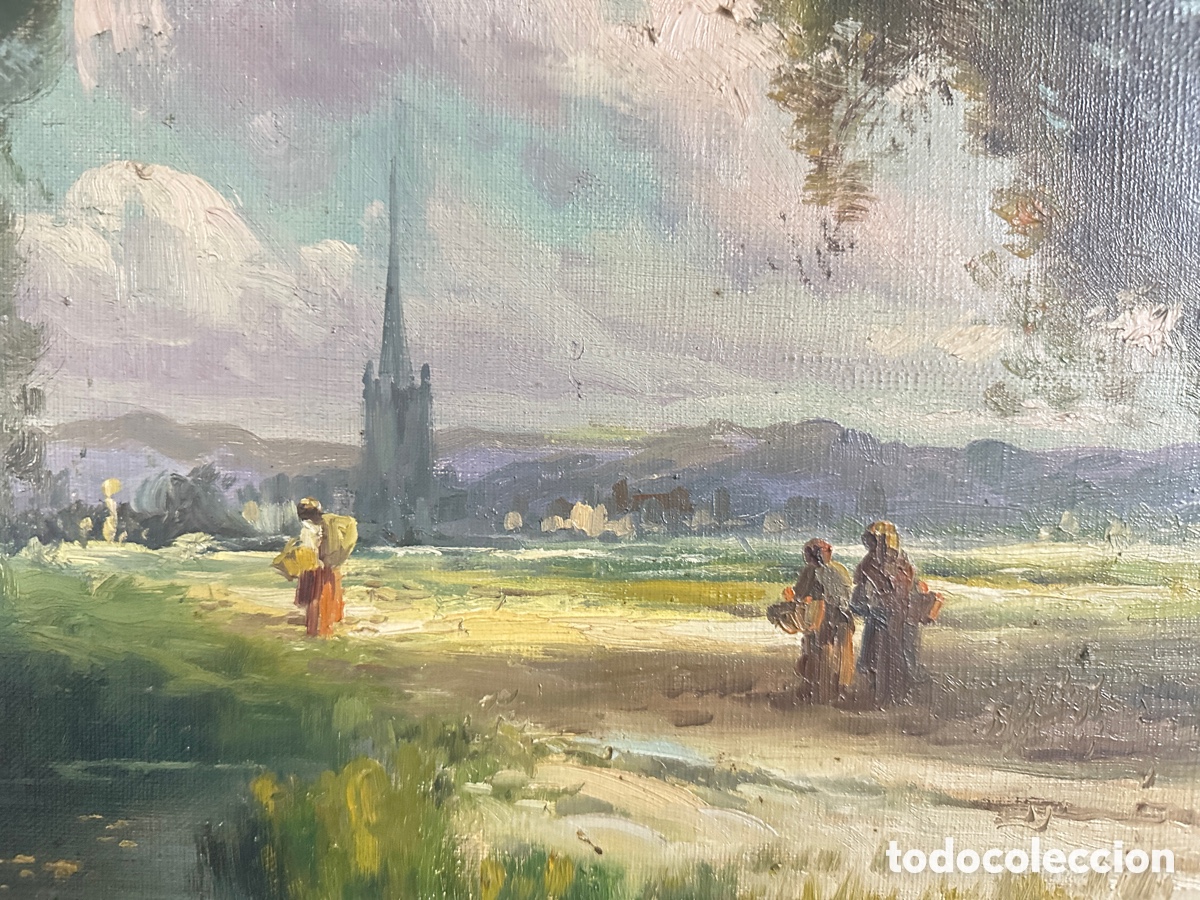 Arte: &Oacute;leo sobre lienzo. Firmado - Foto 3