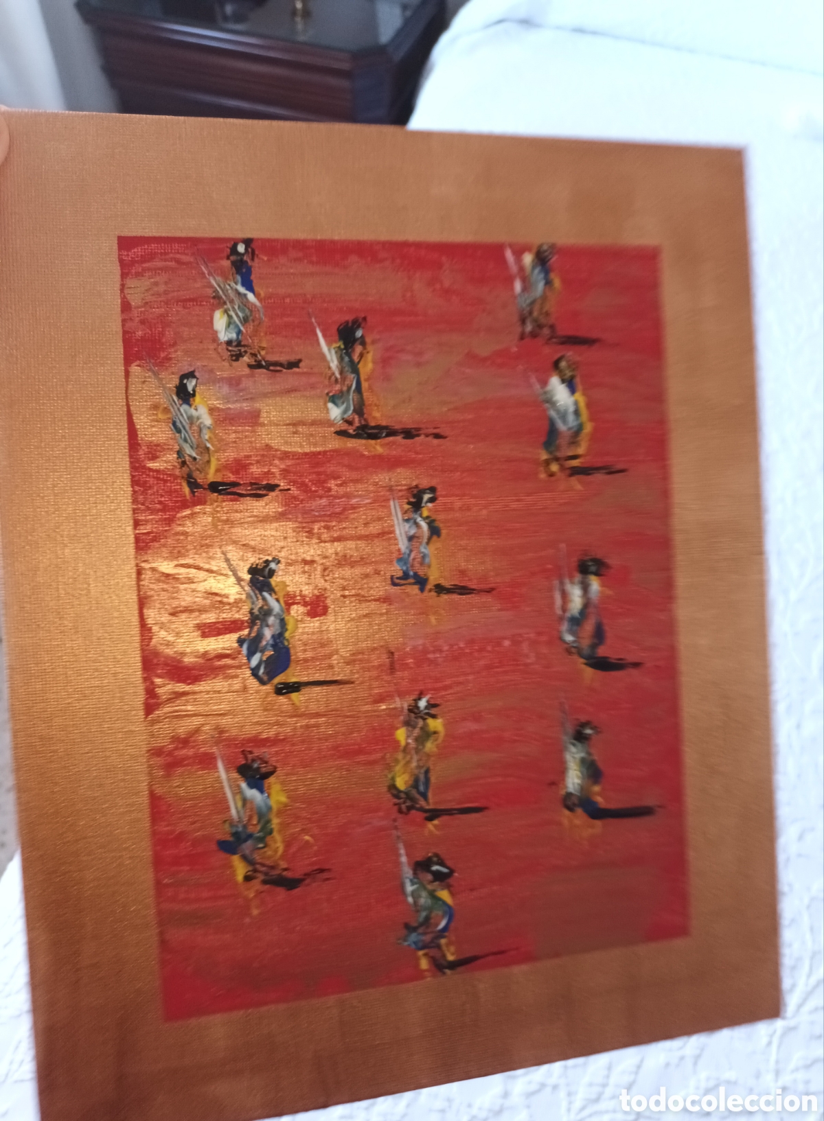 Arte: Cuadro linzo 24x30cm original hecho a mano