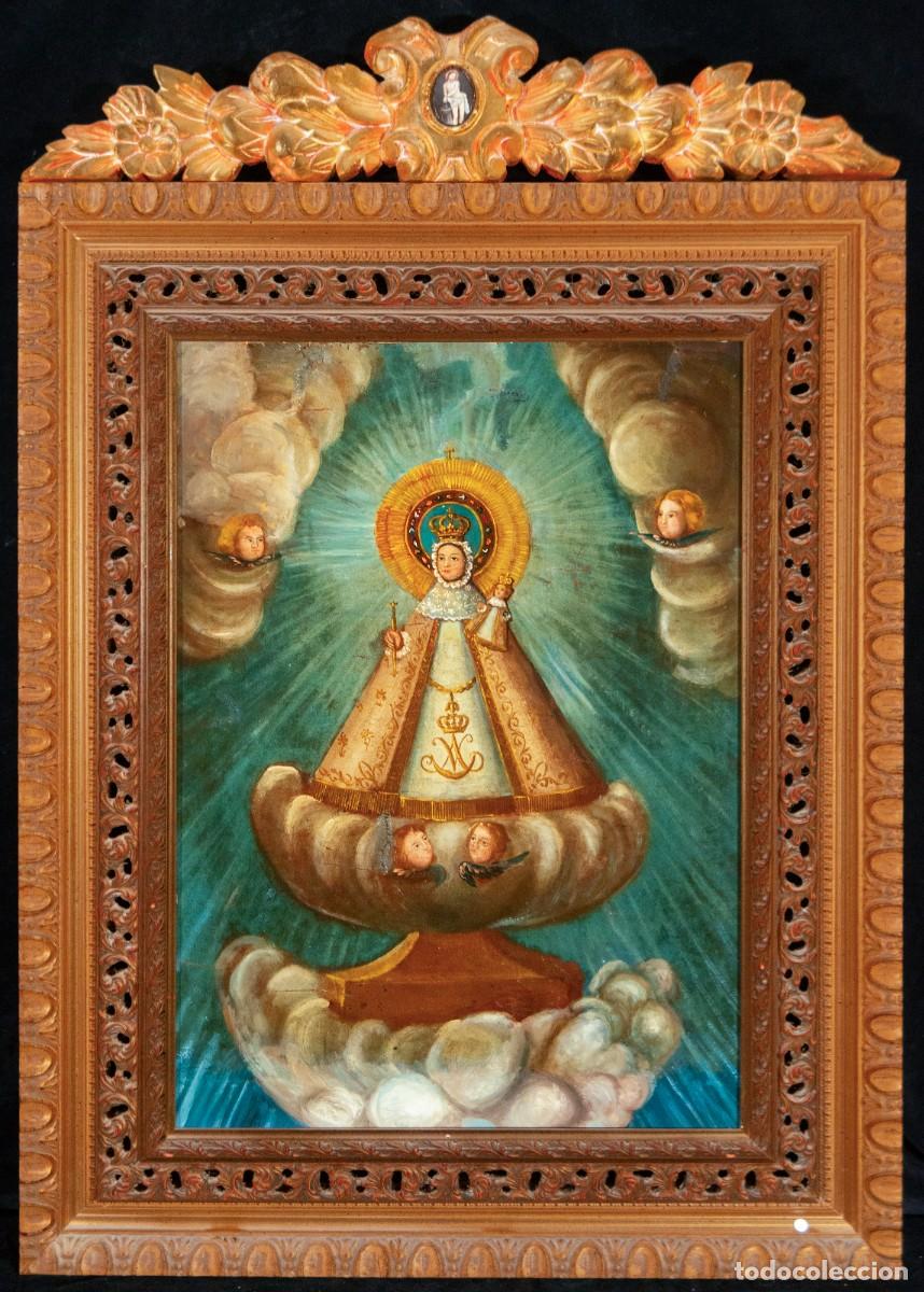 Arte: Virgen de la Candelaria, &oacute;leo colonial hispanoamericano, siglos XVIII-XIX