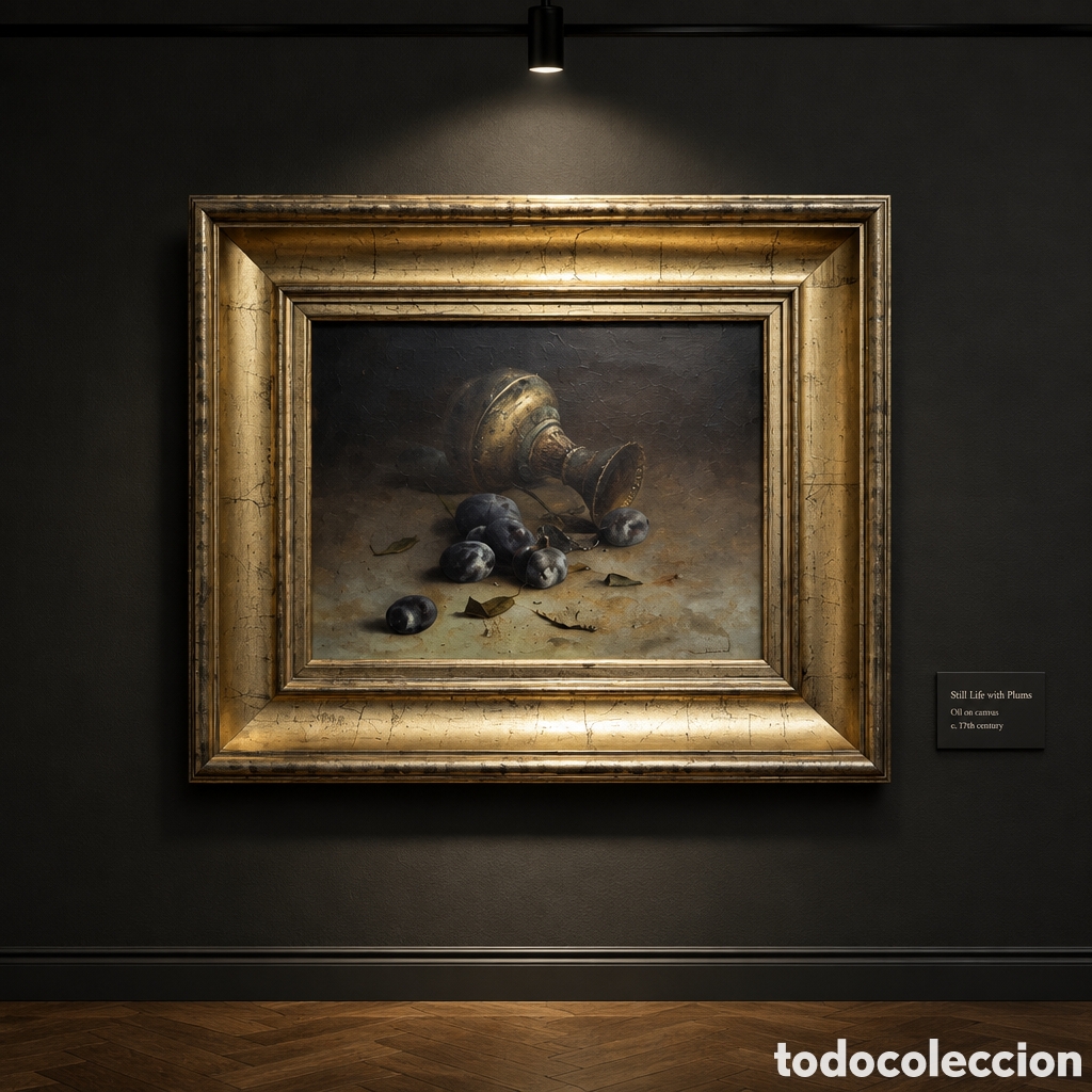 Arte: BARBERAN. MALAGA . OLEO SOBRE LIENZO. OBRA 35 &times; 27 CM. CON MARCO 53 &times; 44CM