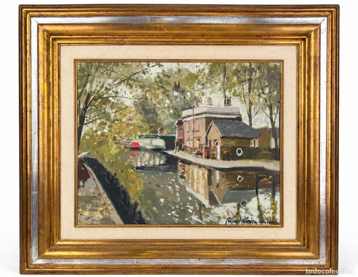Kunst: RAFAEL GRIERA (1934 - 2018) - LITTLE VENICE, LONDRES - &Oacute;LEO LIENZO