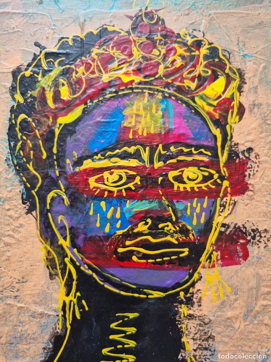 Arte: Cuadro original Frida Kahlo acr&iacute;lico arte moderno 30x24 cm YoyoSaro