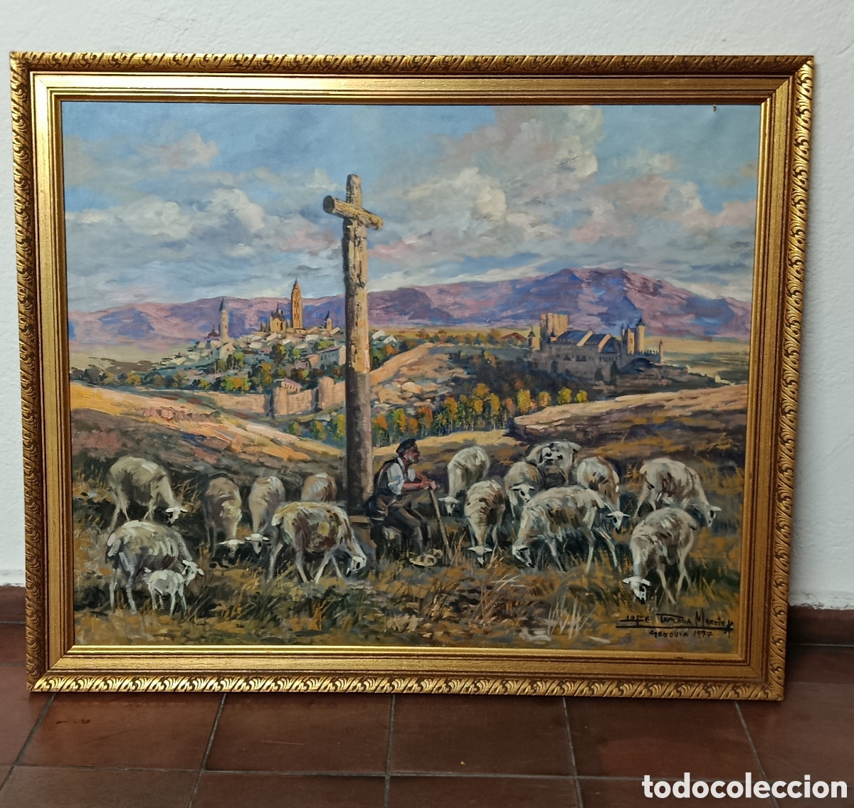 Arte: Lope Tablada Mart&iacute;n (Segovia, 1948) OLEO PAISAJE SEGOVIA