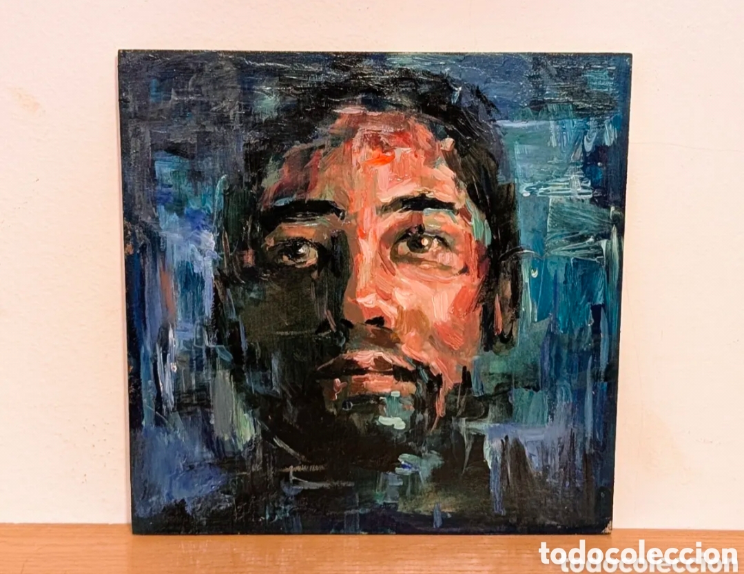 Arte: Precioso cuadro retrato pintura &Oacute;leo sobre lienzo en tabla
