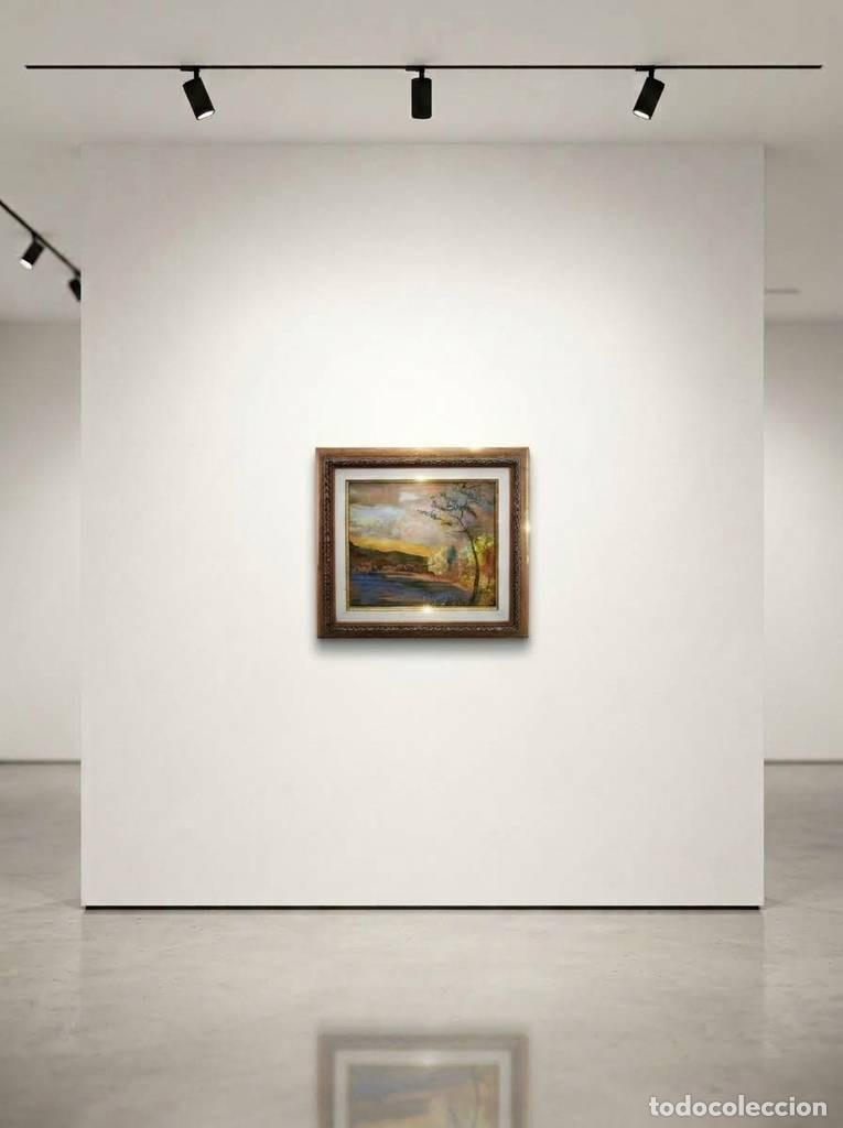 Arte: PINTURA DE PAISAJE LACUSTRE