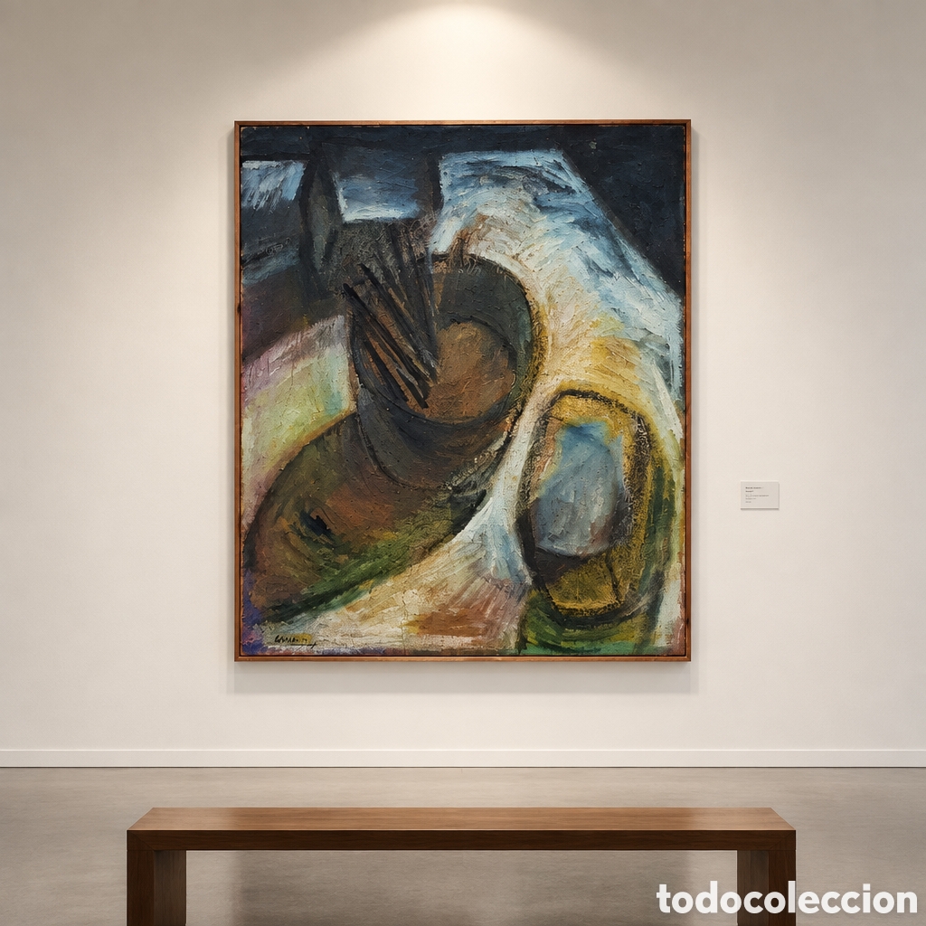 Arte: RAFAEL ALVARADO . OLEO SOBRE LIENZO GRAN FORMATO DEL A&Ntilde;O 1989. MALAGA.. 149&times; 117 cm